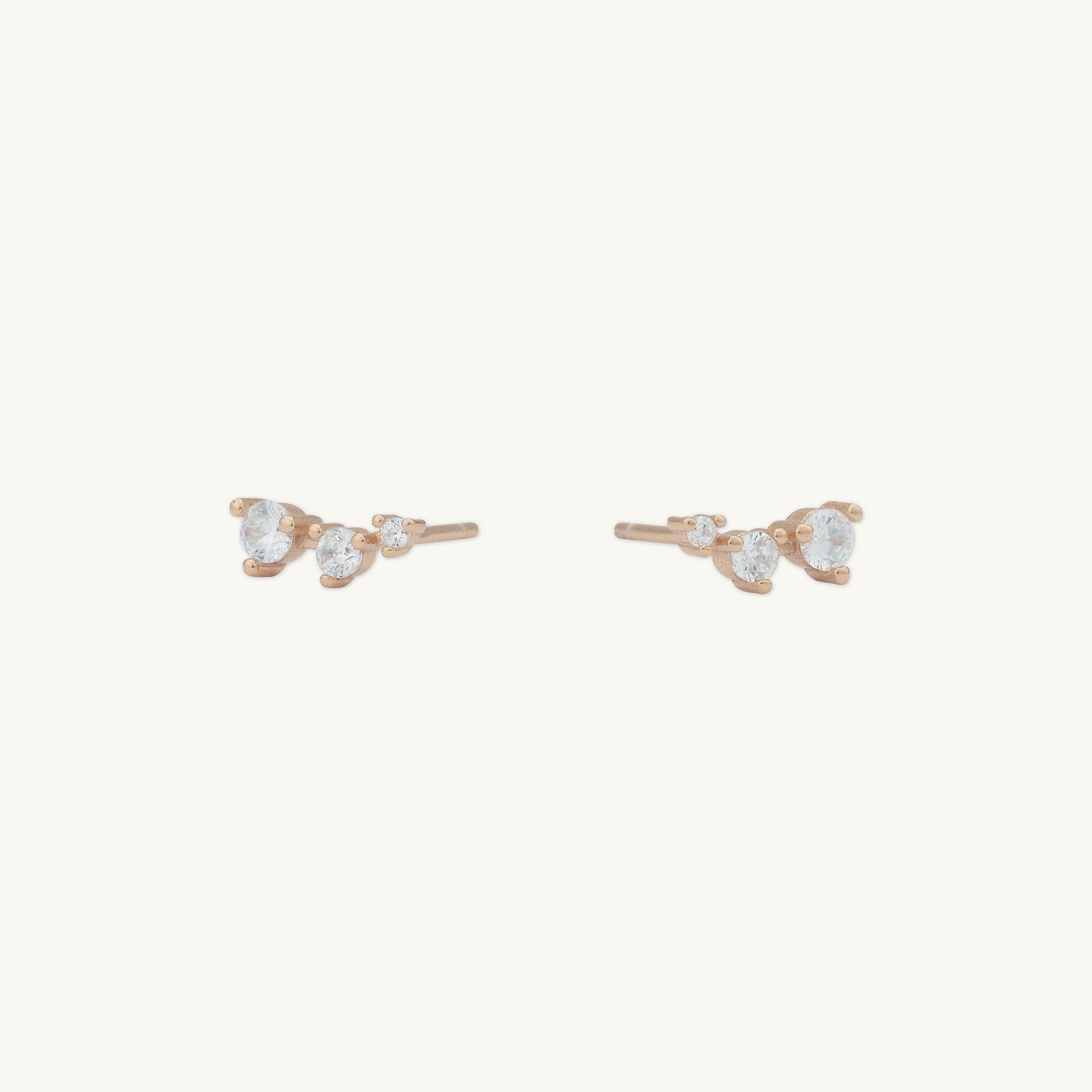 Trio Sapphire Stud Earrings - Camile & Stone