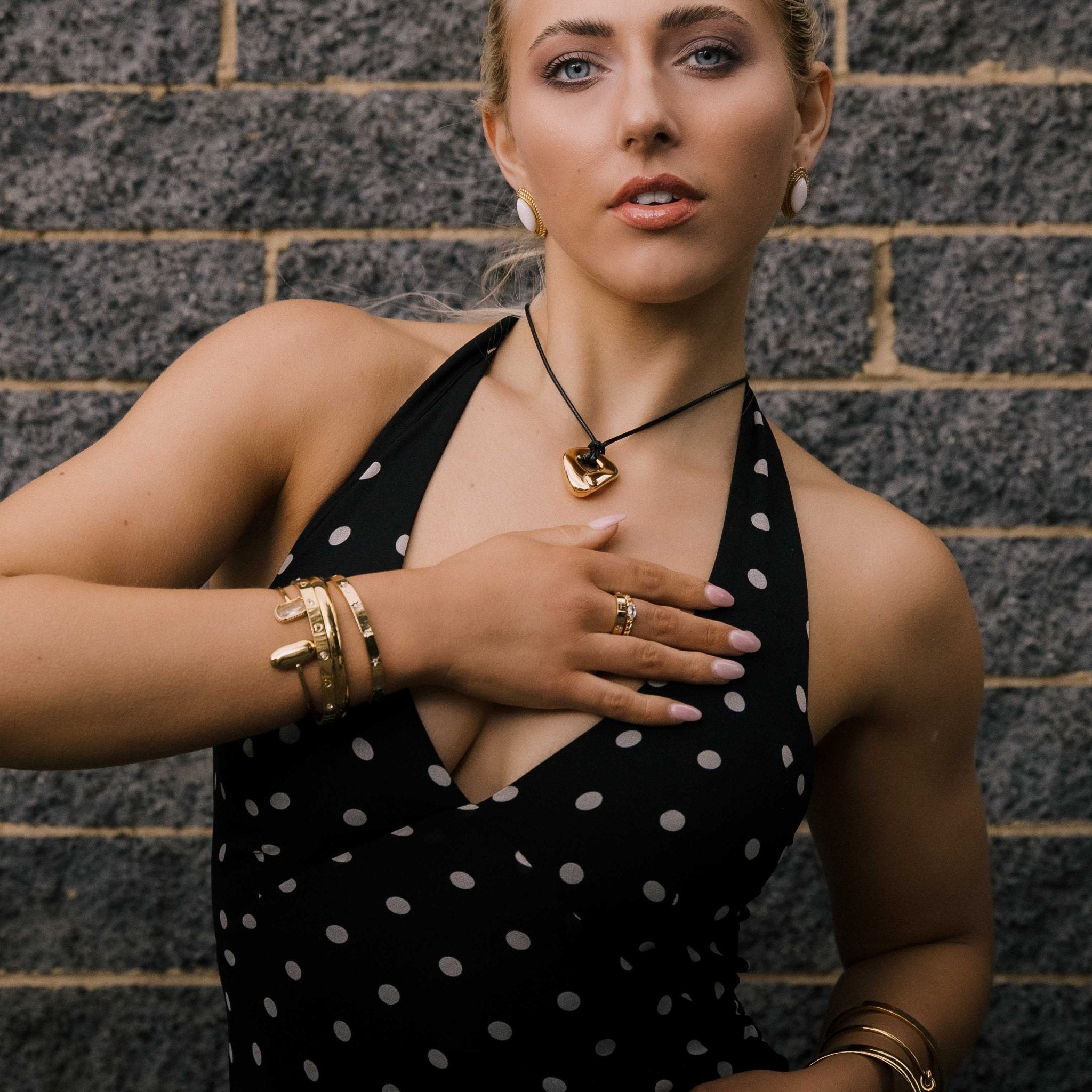 Unisex Cross Sapphire Statement Ring - Camile & Stone