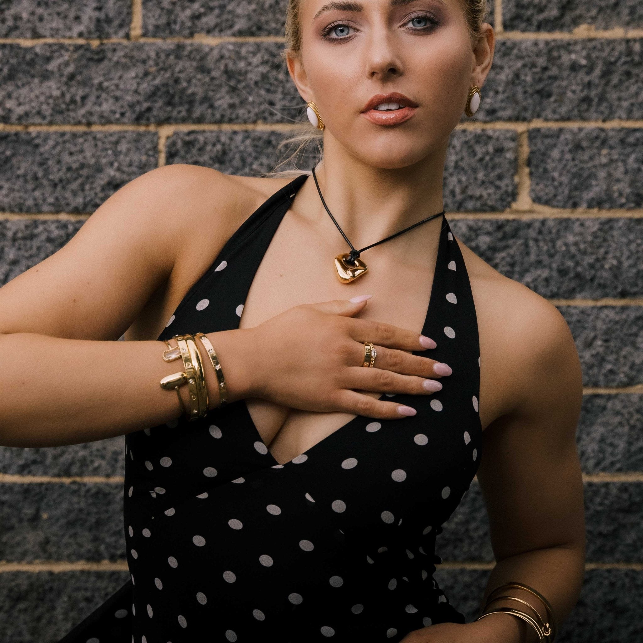 Unisex Cross Sapphire Statement Ring - Camile & Stone