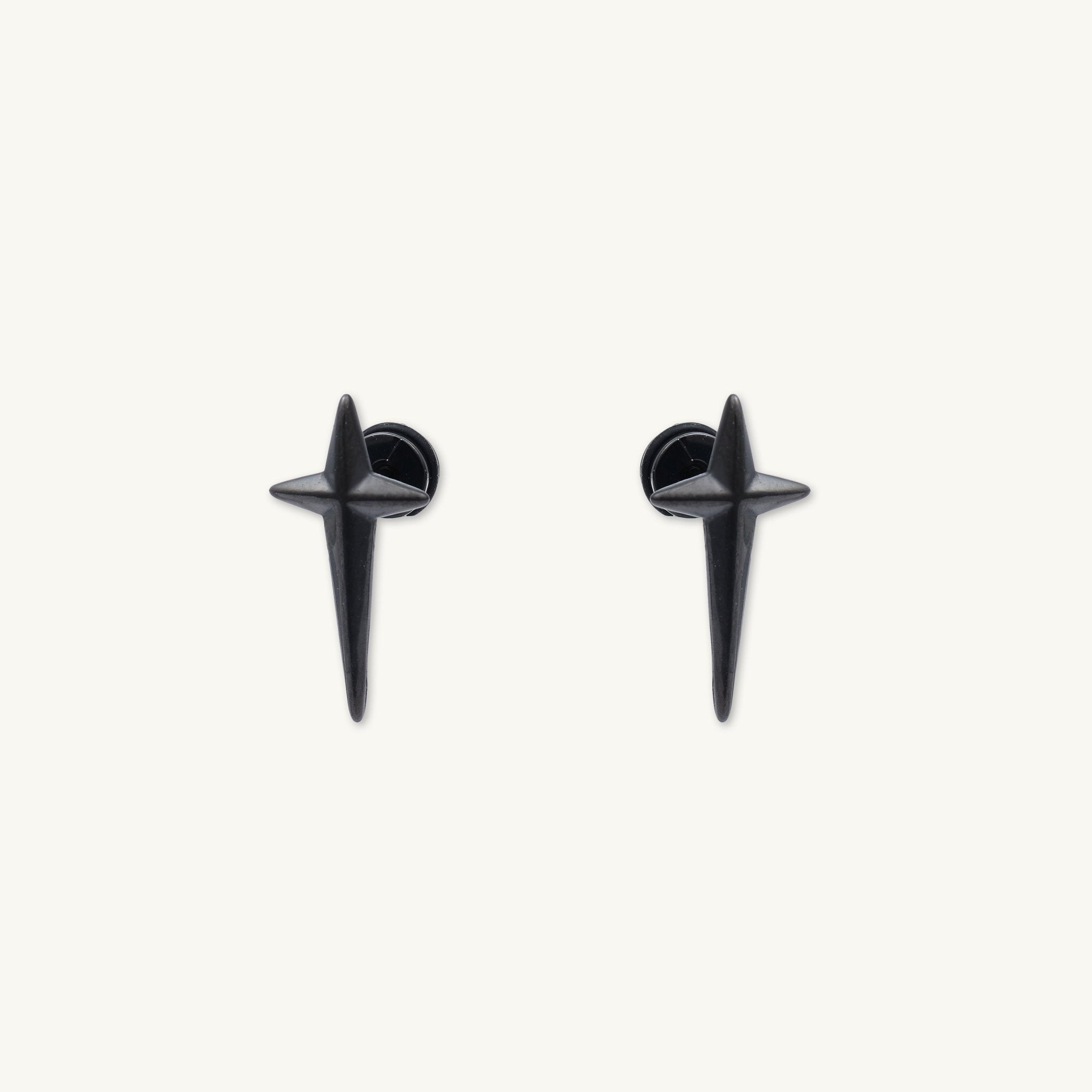 Unisex Long Cross Stud Earrings - Camile & Stone