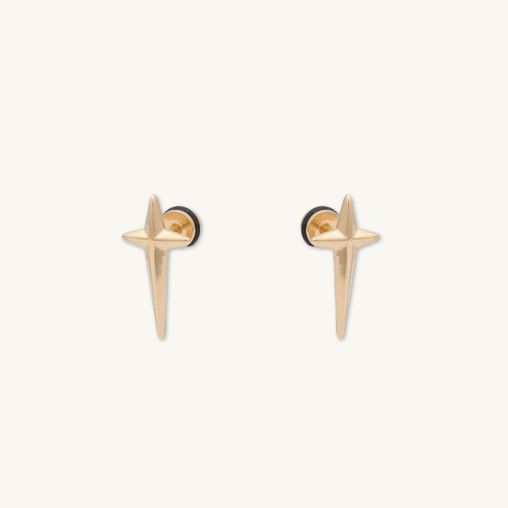 Unisex Long Cross Stud Earrings - Camile & Stone