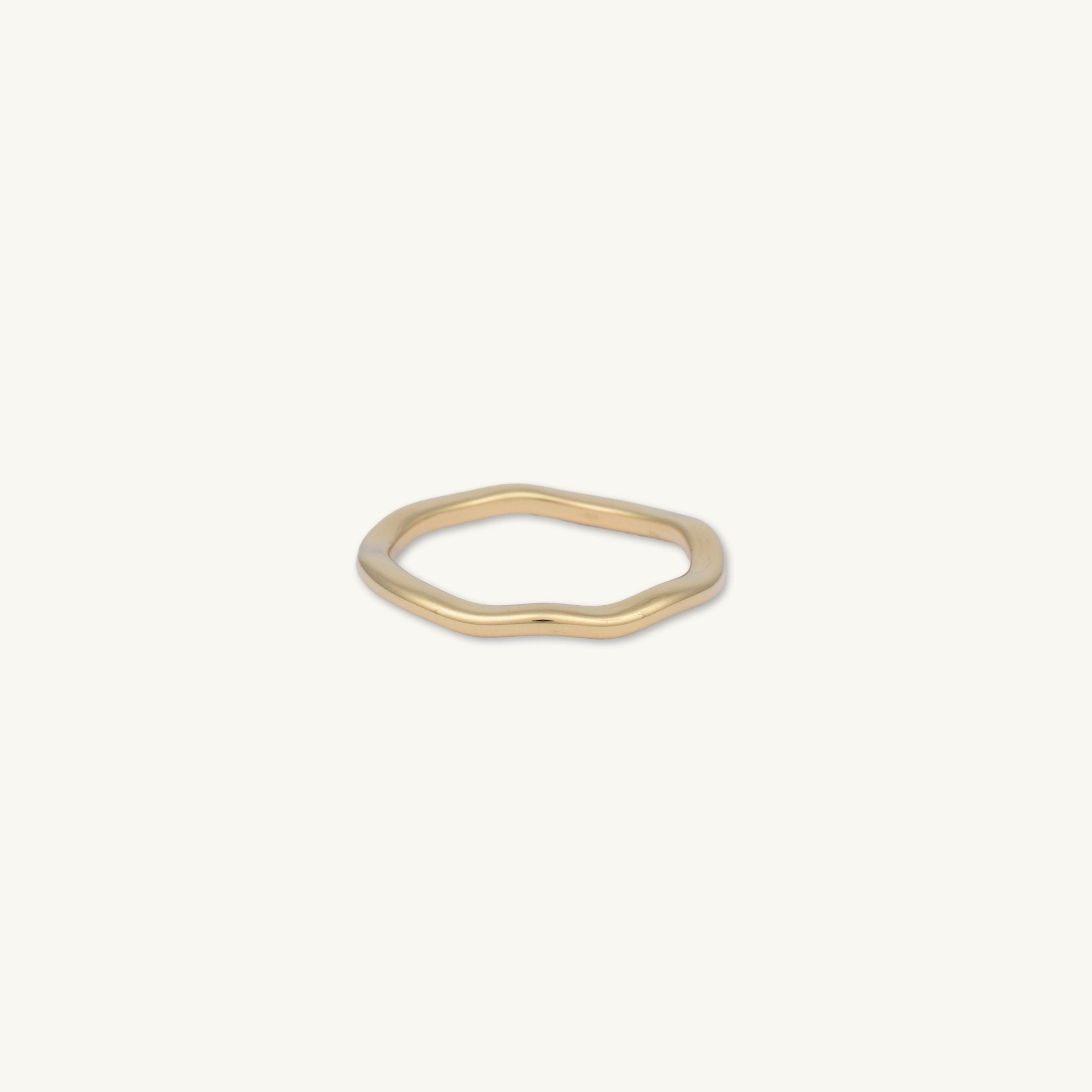 Wave Band Stacker Ring - Camile & Stone