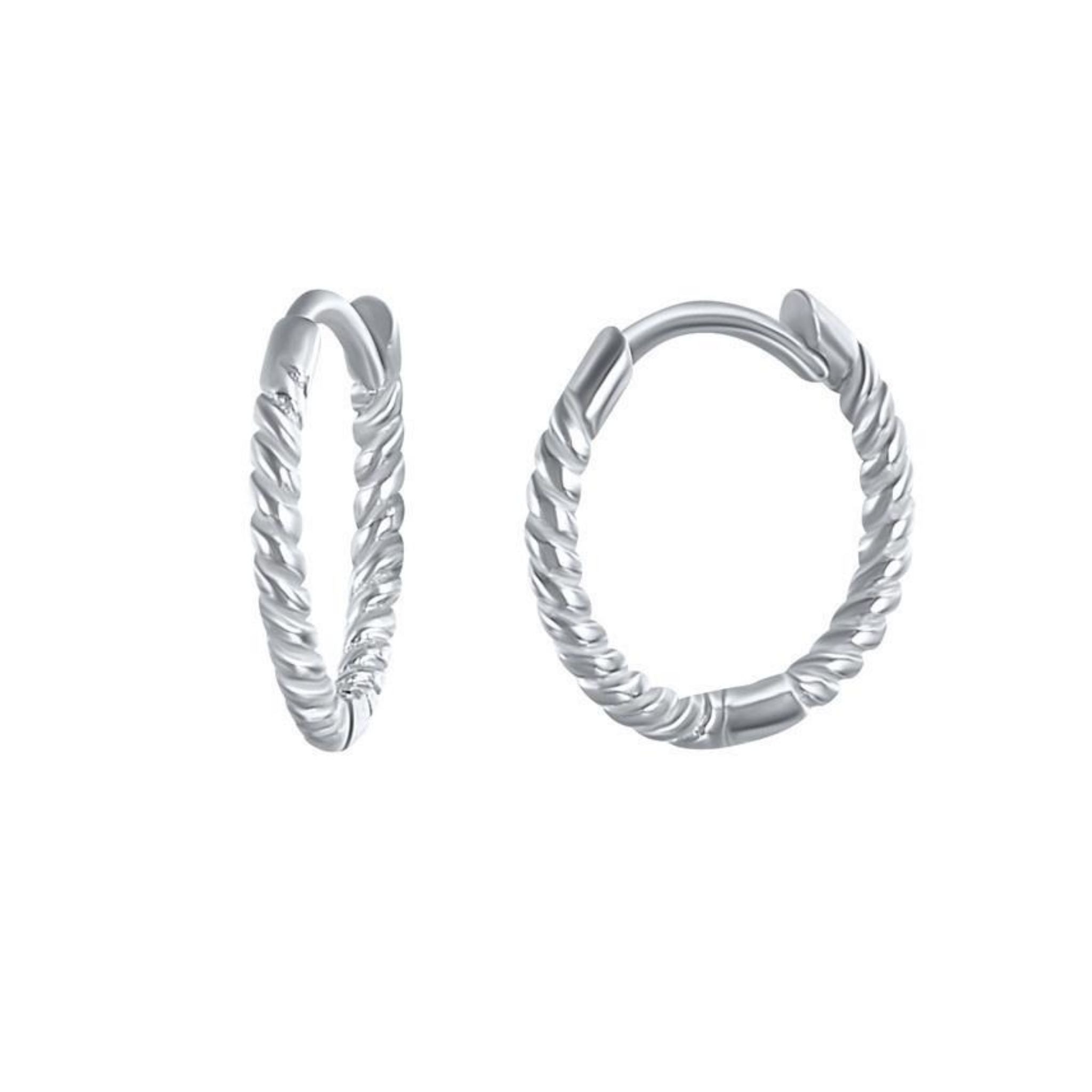 Thin Croissant Hoop Earrings