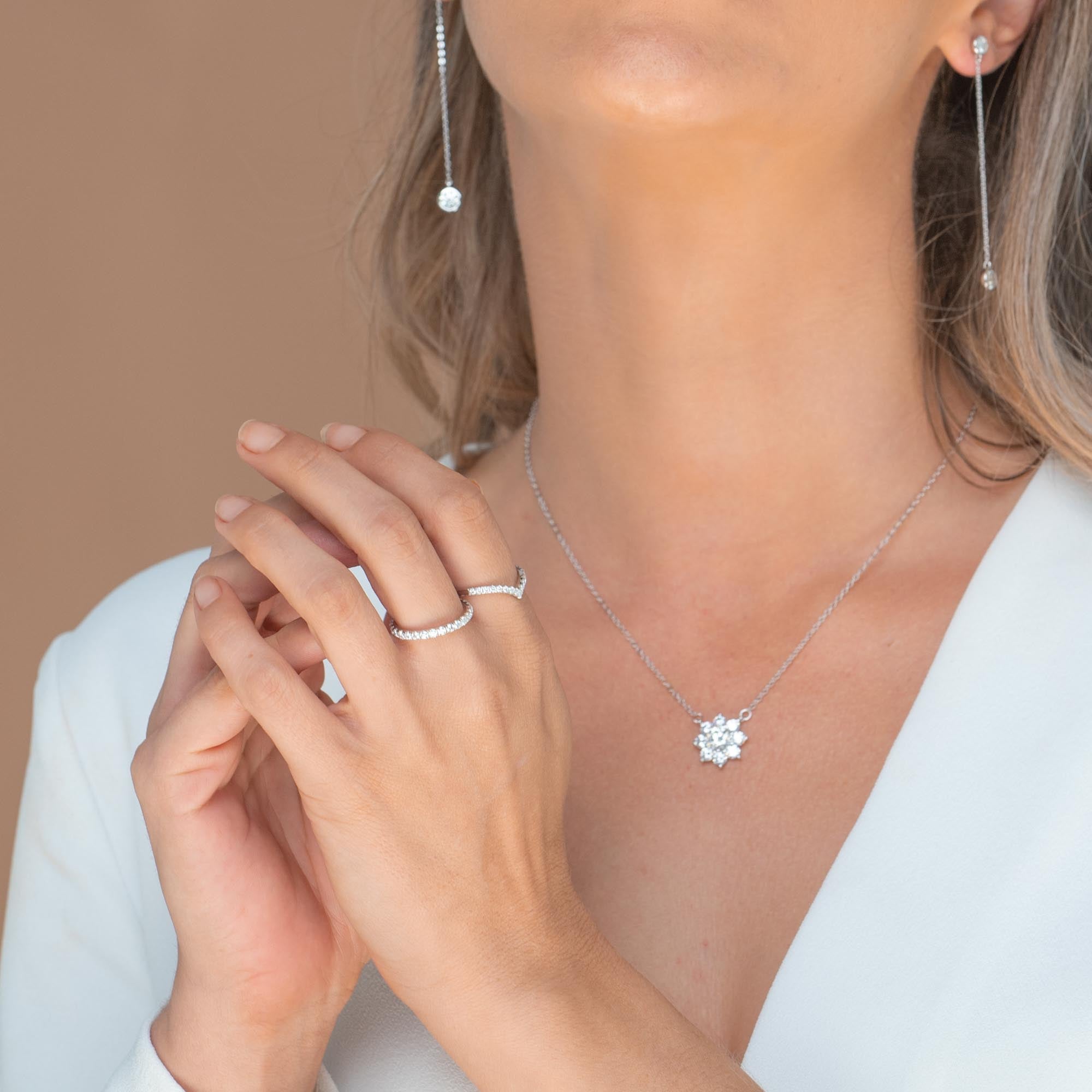 2mm Moissanite Diamond Eternity Anniversary Band Ring - Camile & Stone