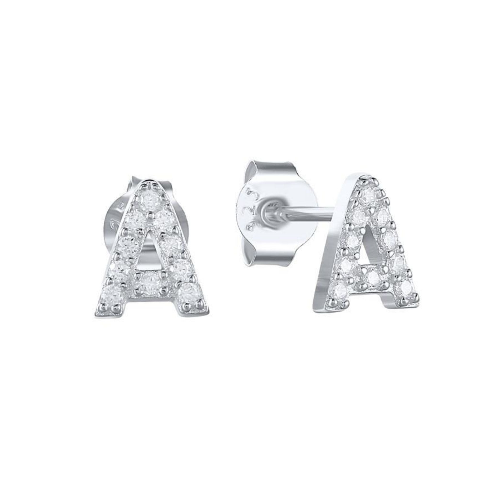 Letter Sapphire Earrings