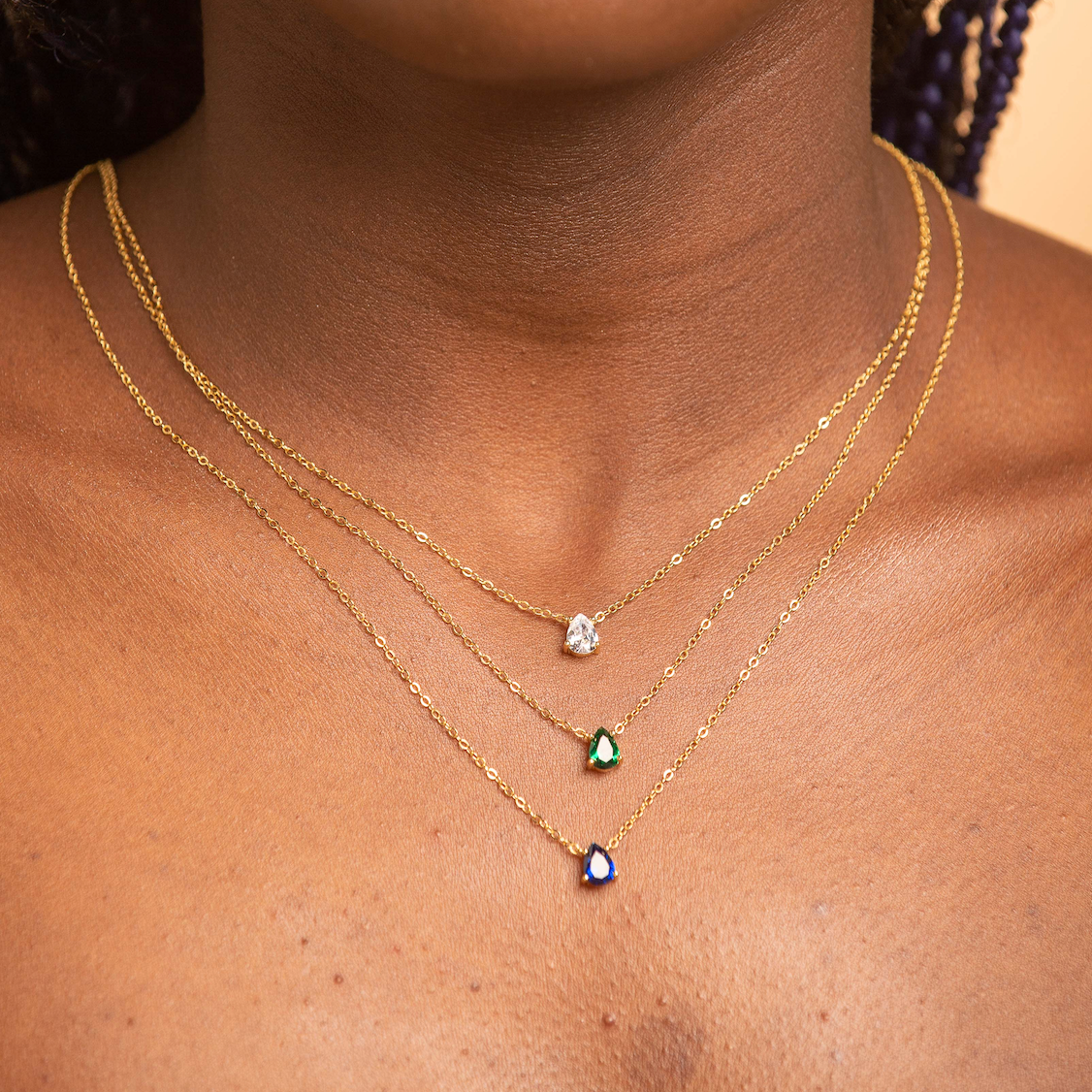 Birthstone Necklace April