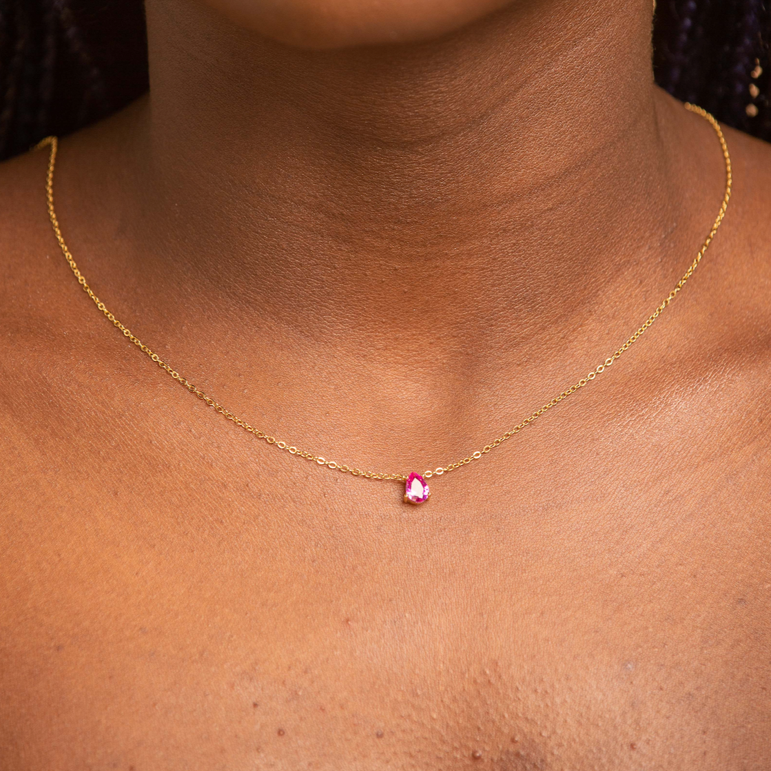 Birthstone Necklace July