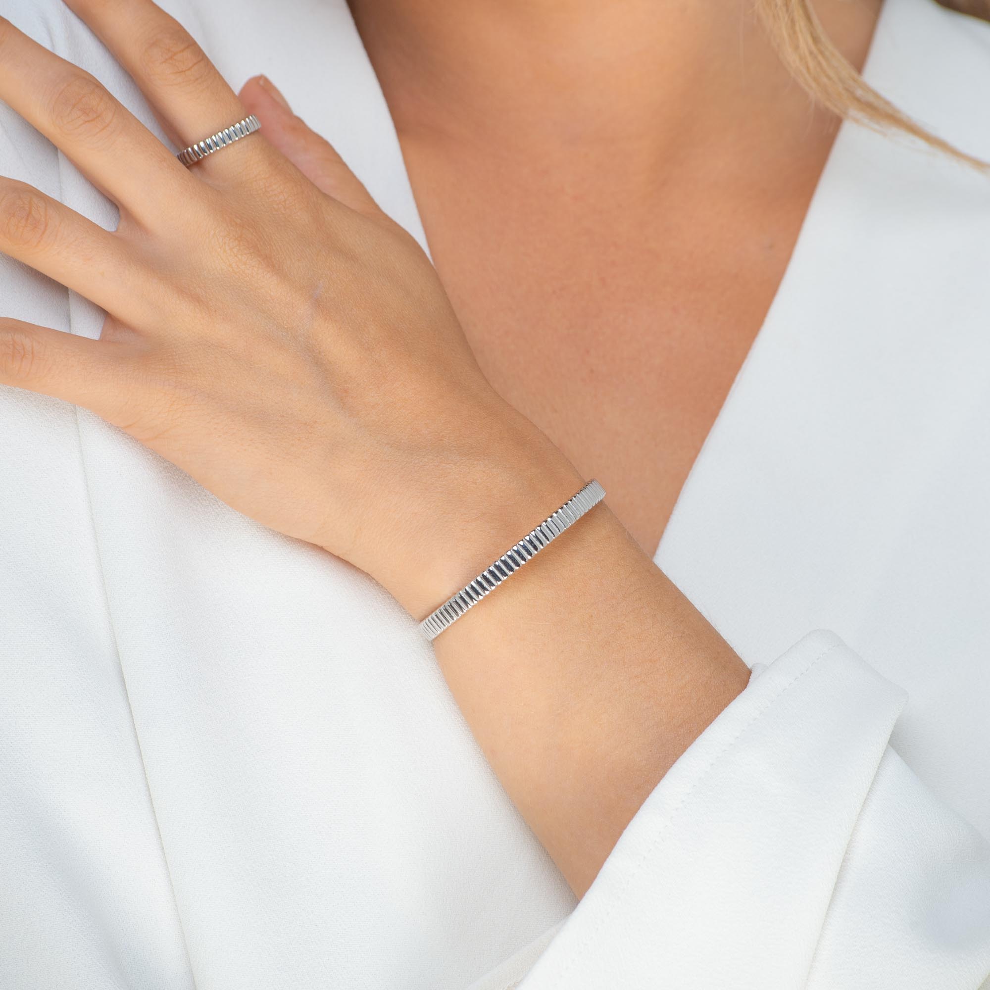 Ridges Cuff Bracelet