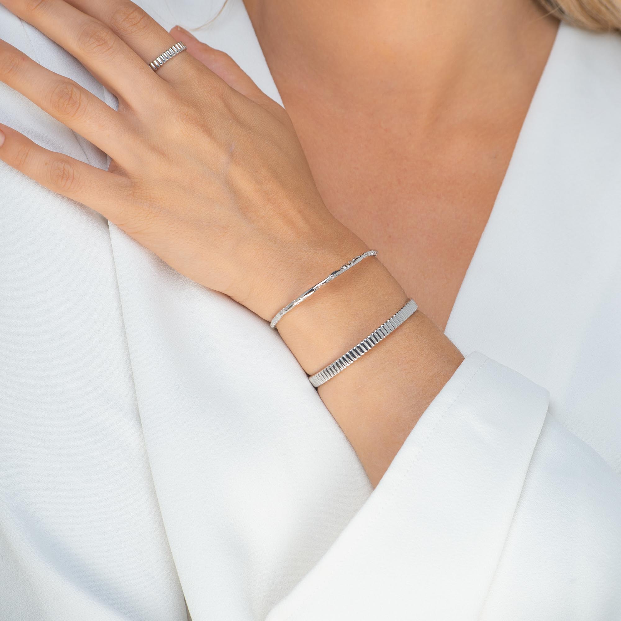 Ridges Cuff Bracelet