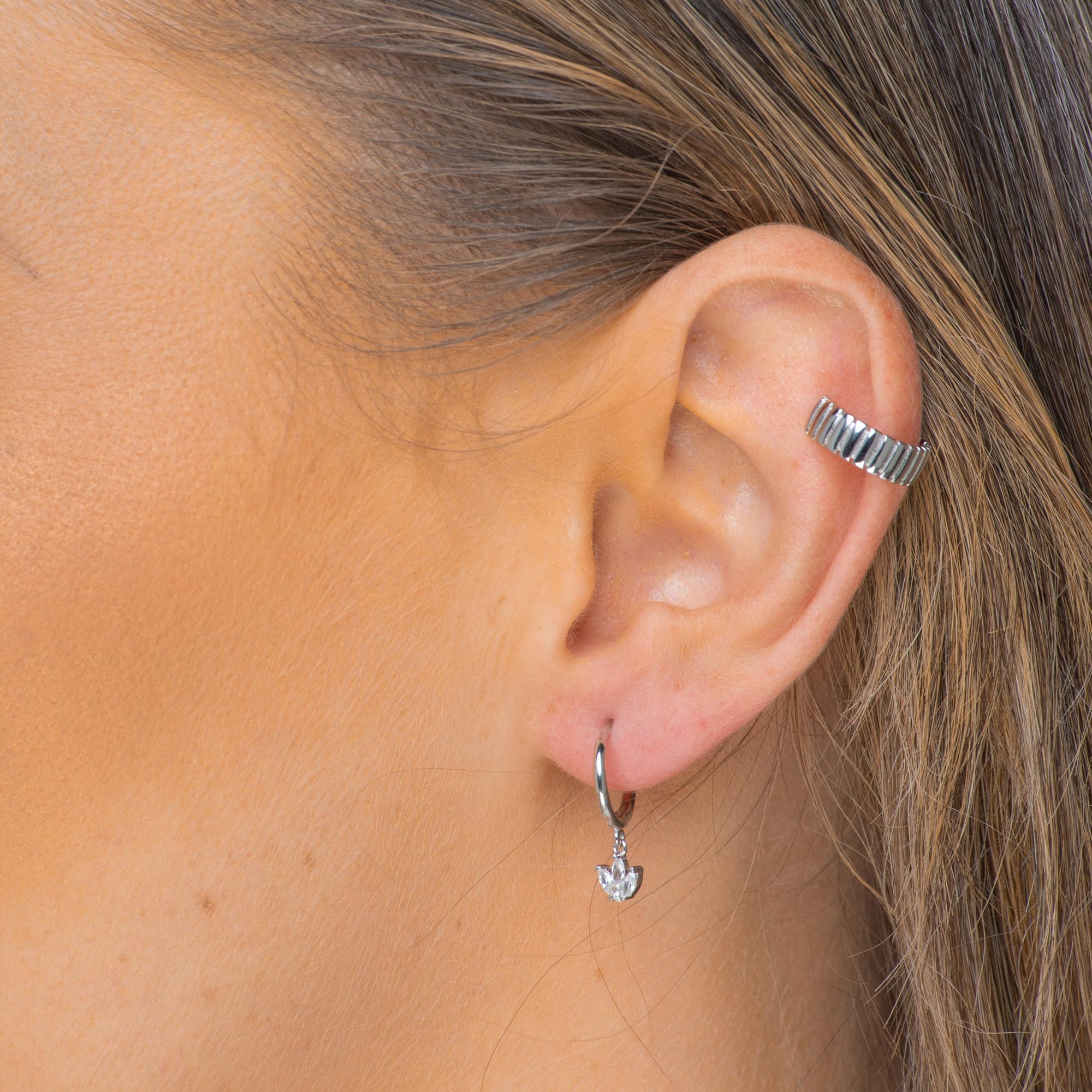 Growth Lotus Dangling Earrings