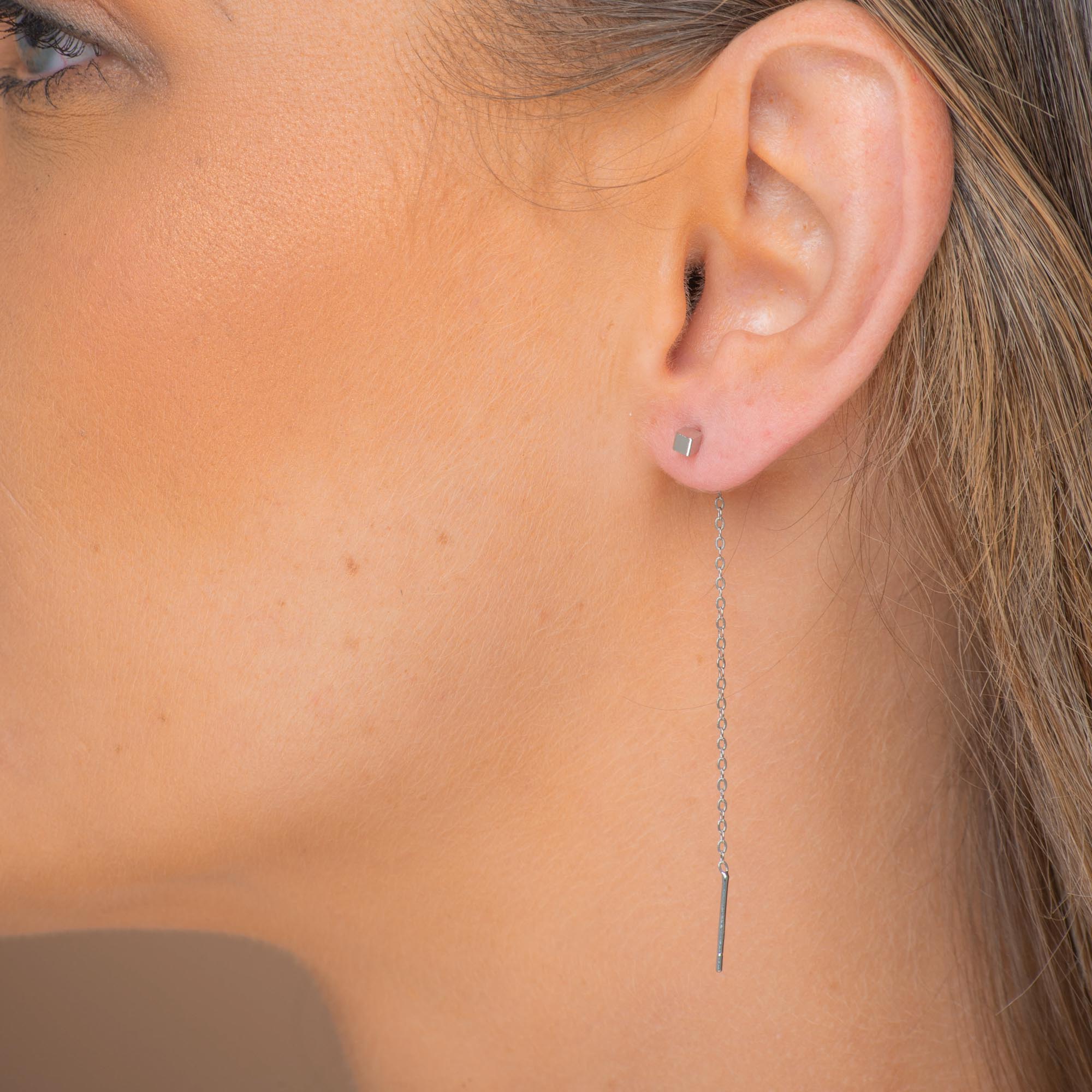 Square Threader Earrings