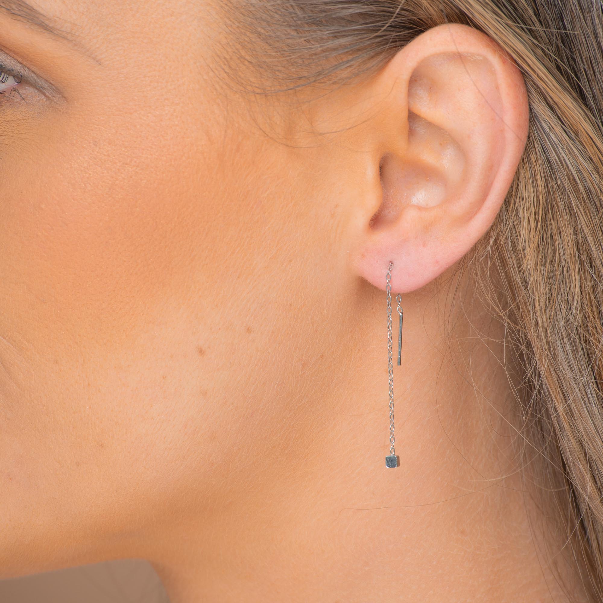 Square Threader Earrings
