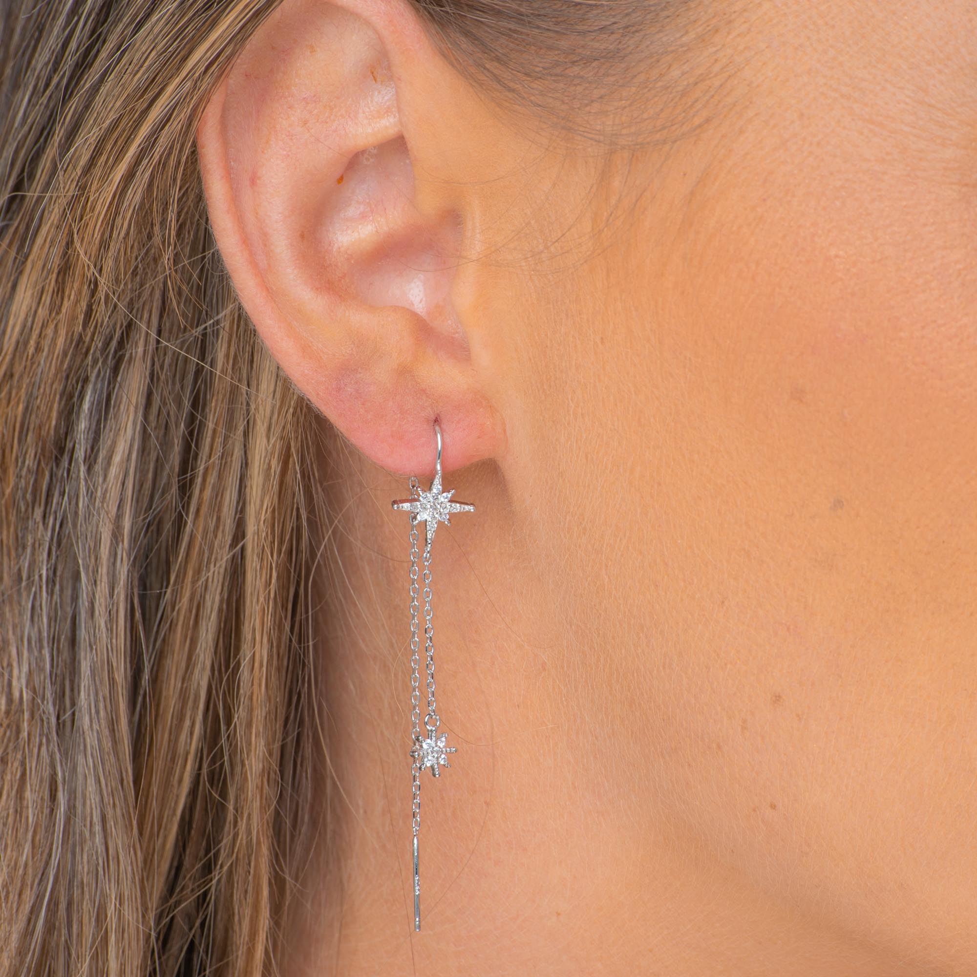 North Star Threader Earrings