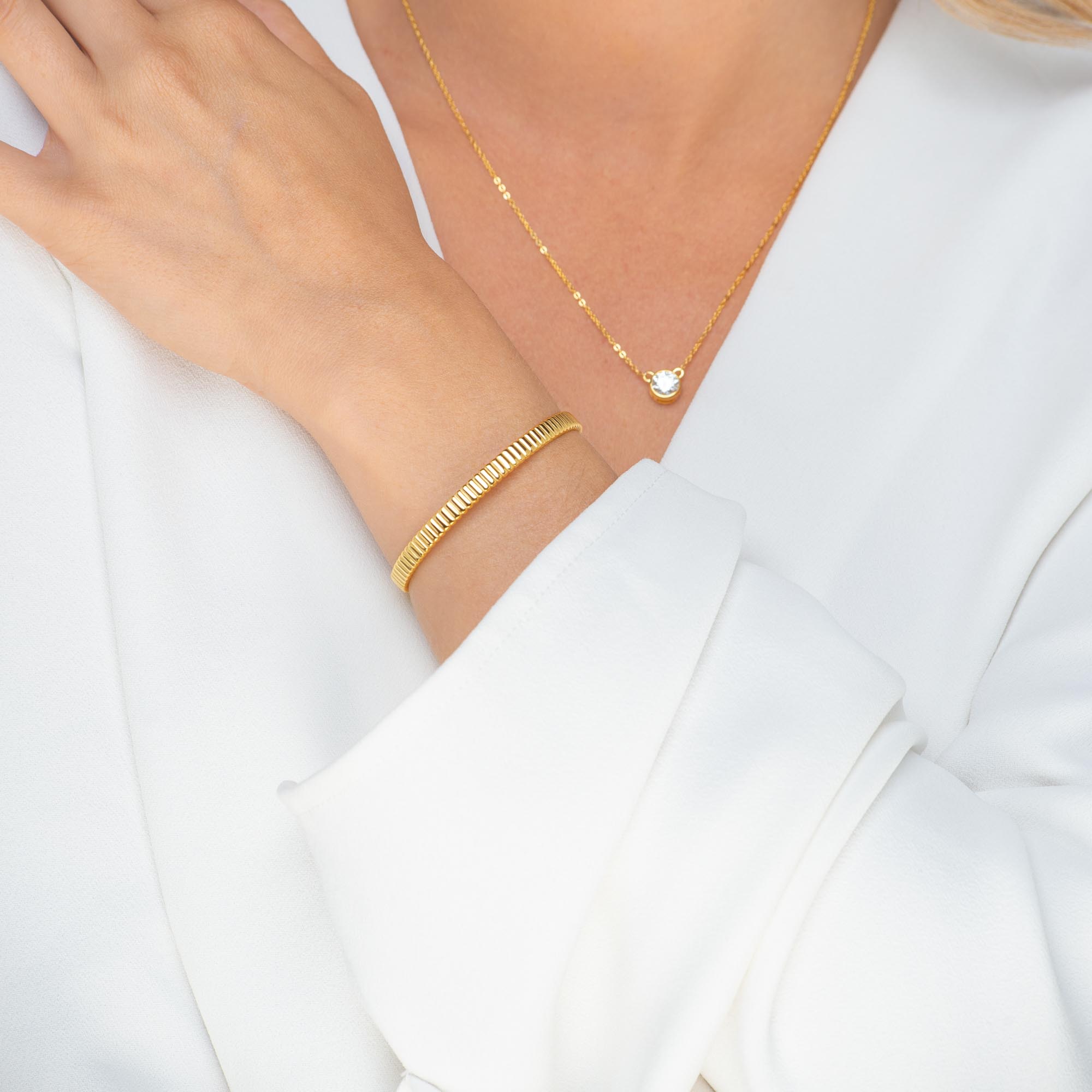 Ridges Cuff Bracelet