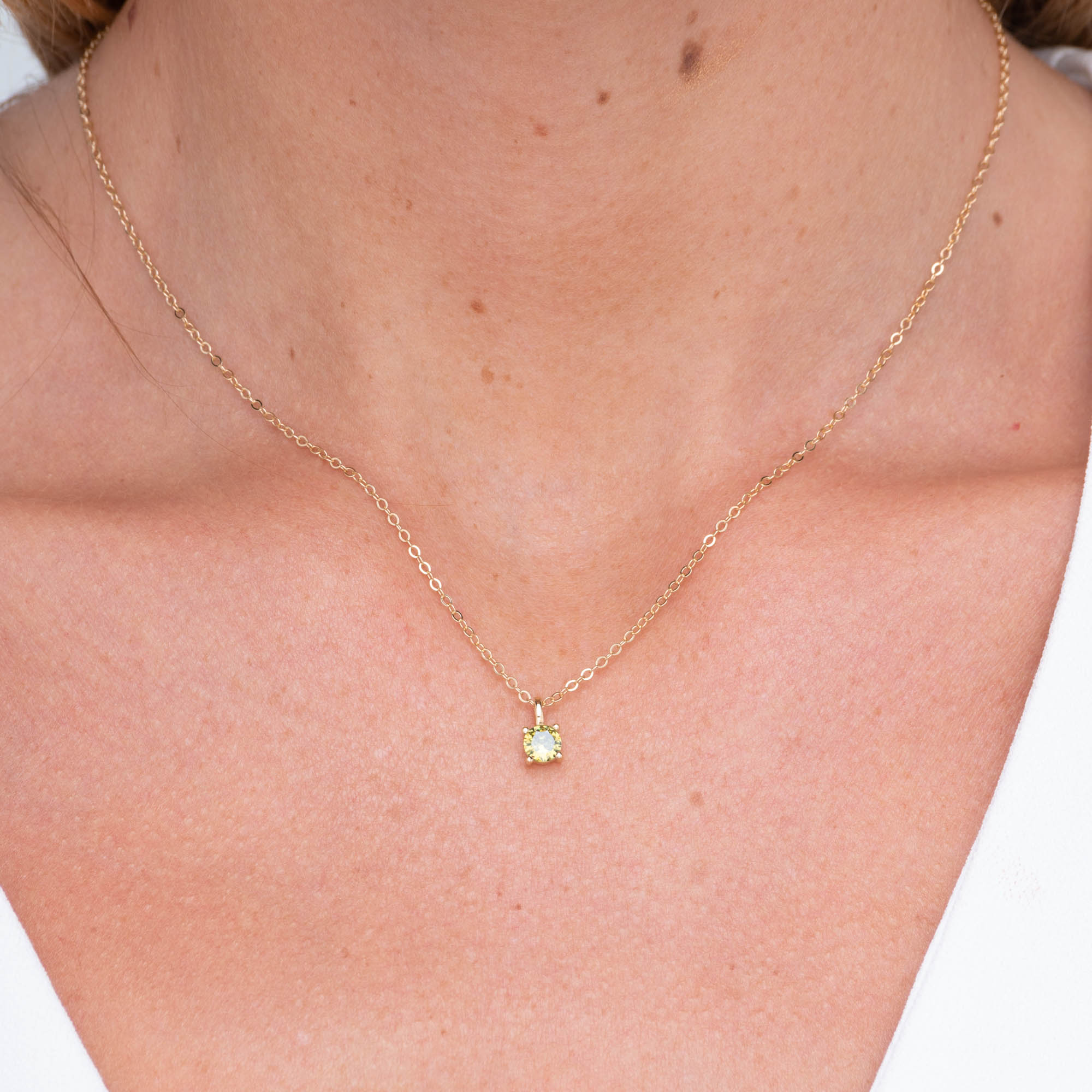 Classic Birthstone Necklace August
