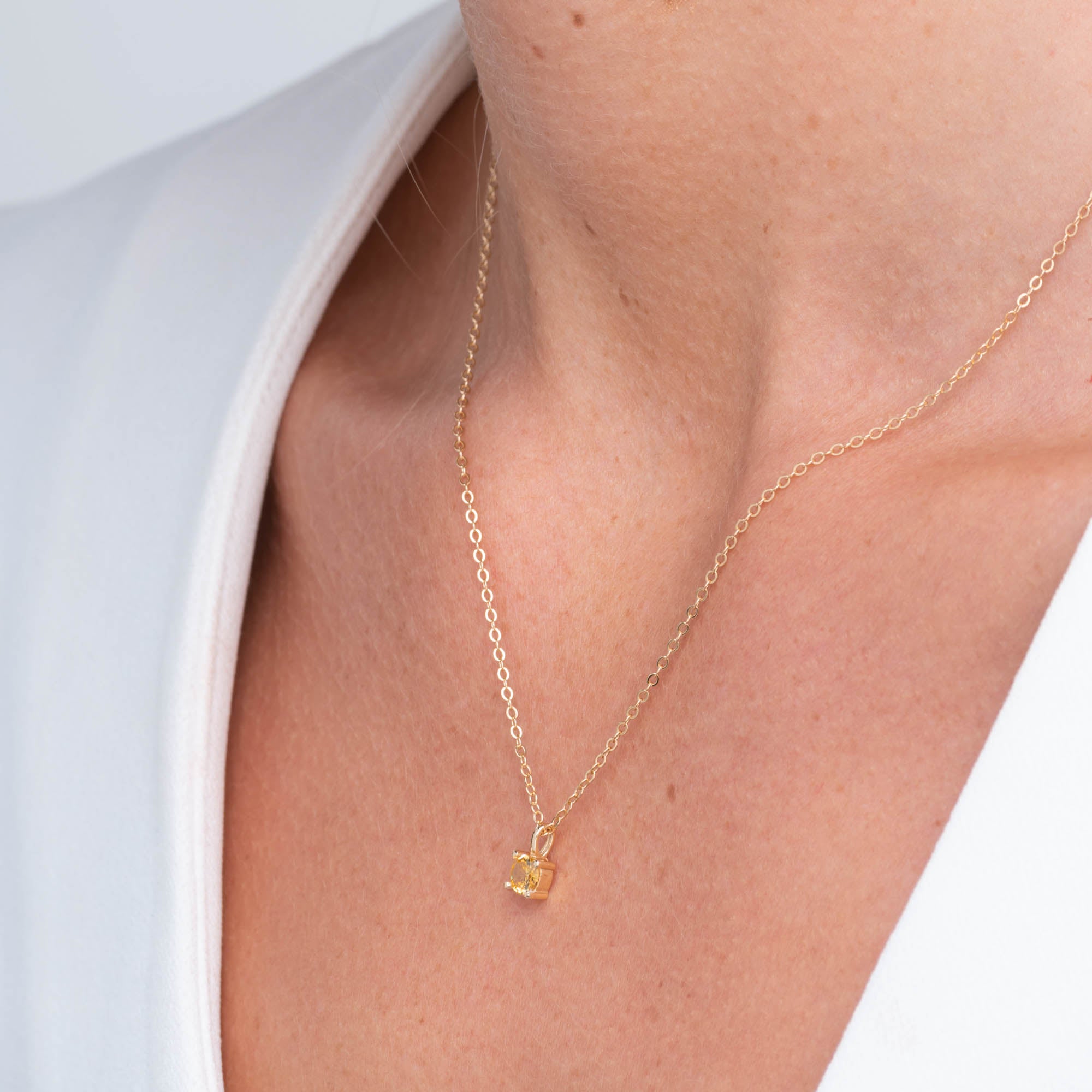 Classic Birthstone Necklace November