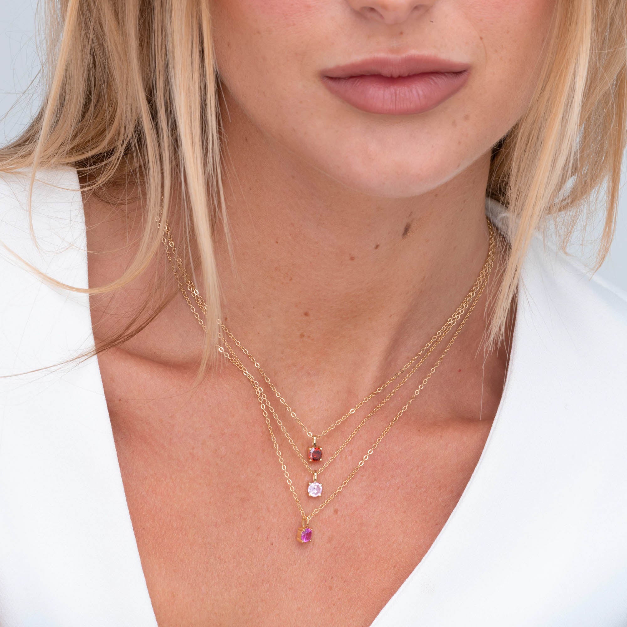 Classic Birthstone Necklace June