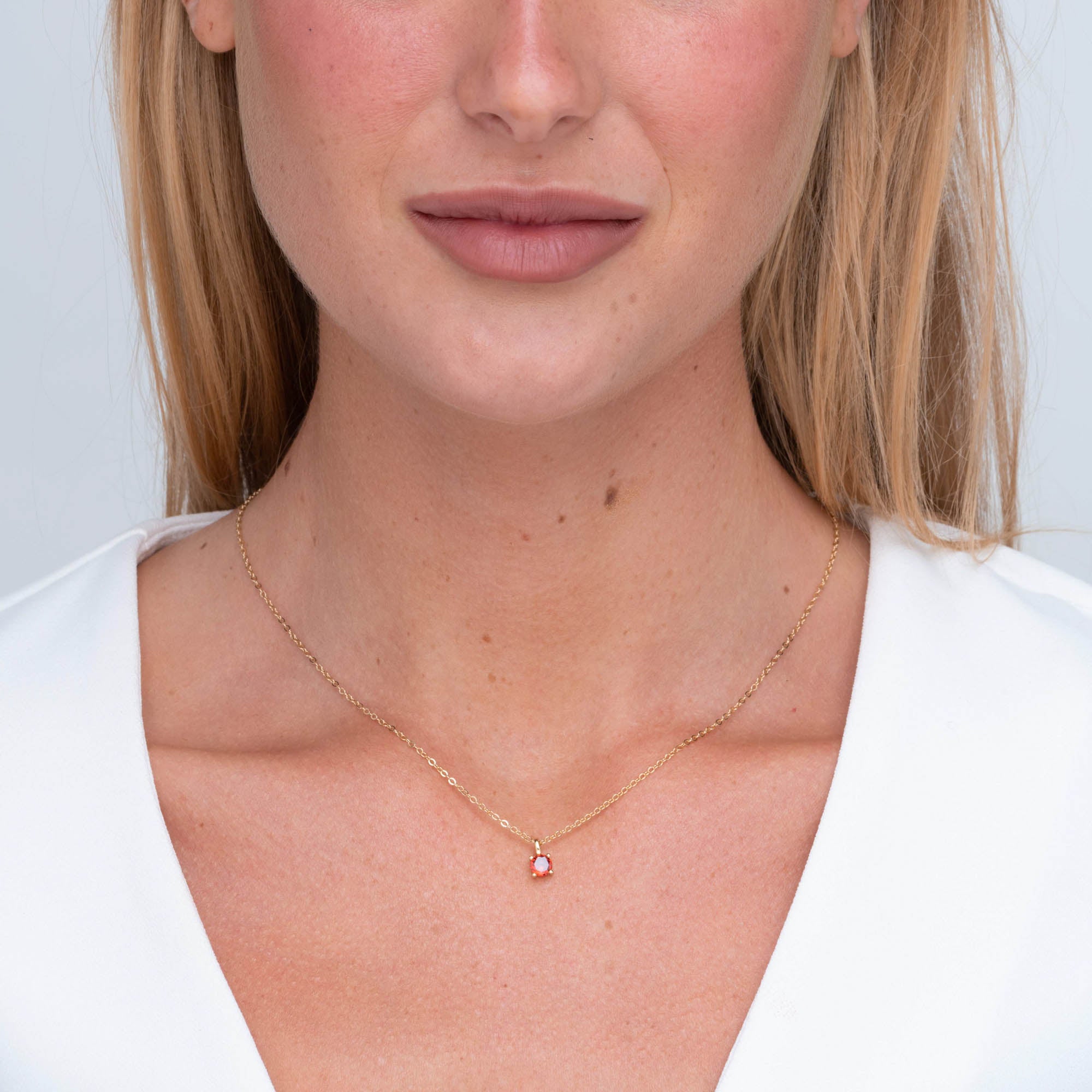 Classic Birthstone Necklace January