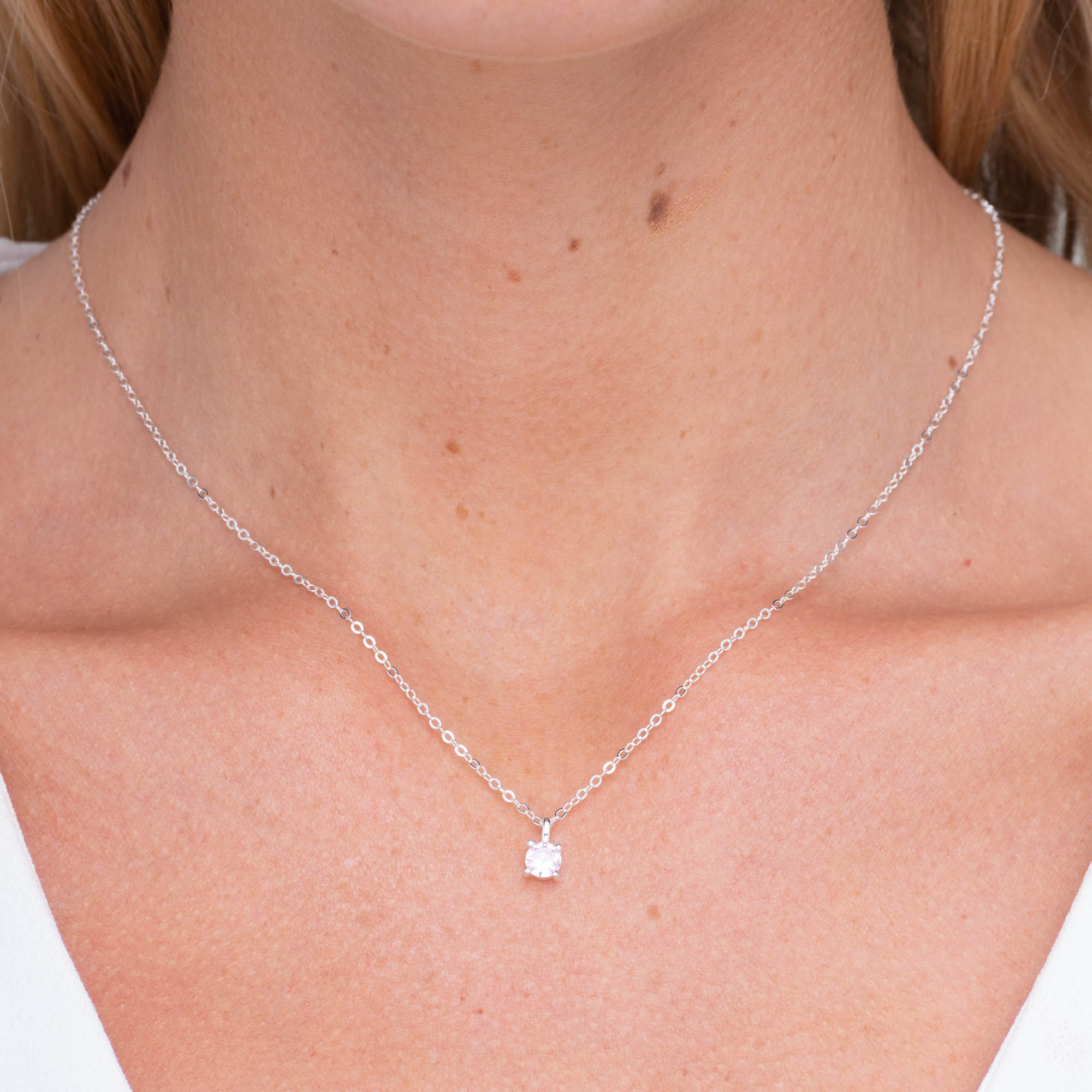 Classic Birthstone Necklace October