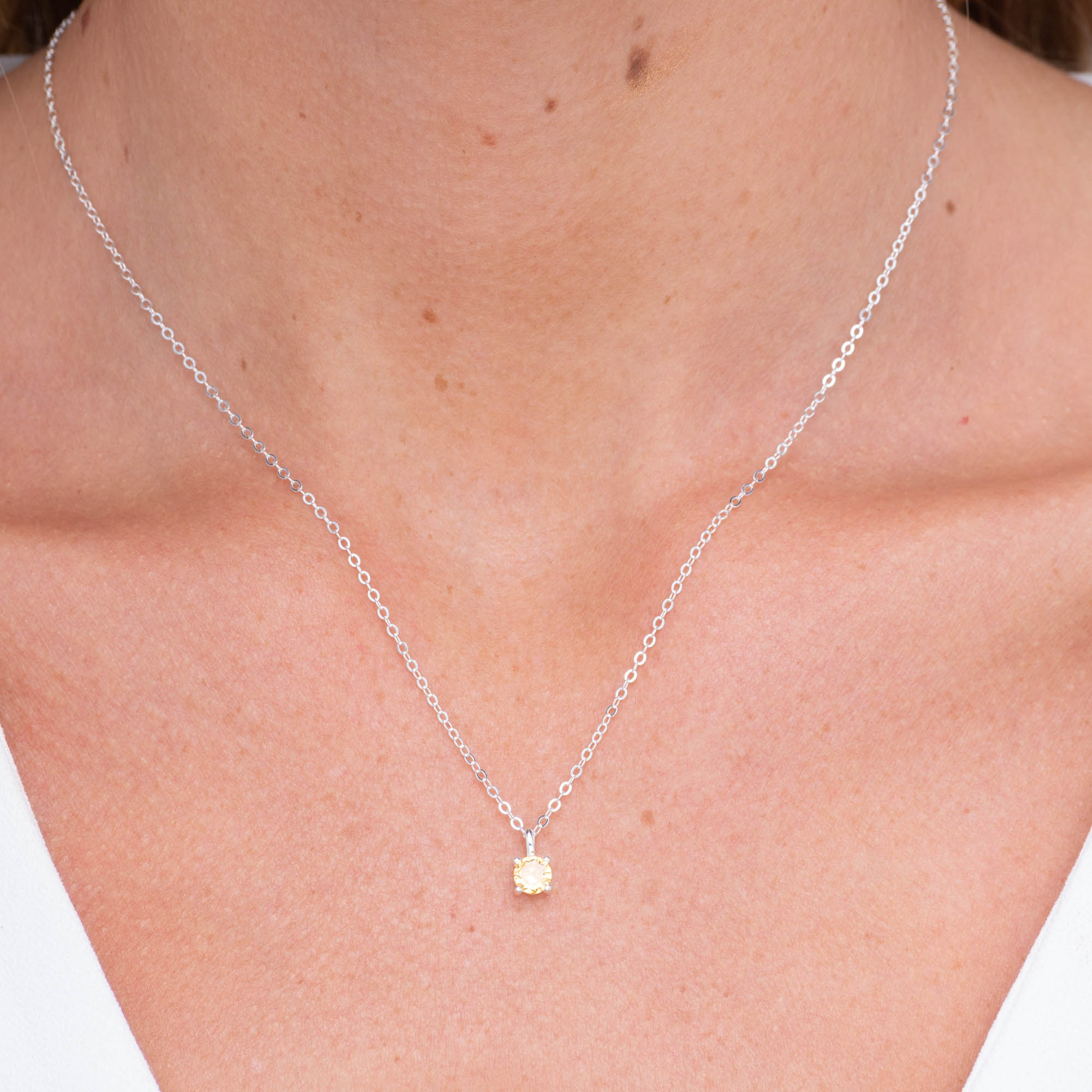 Classic Birthstone Necklace November