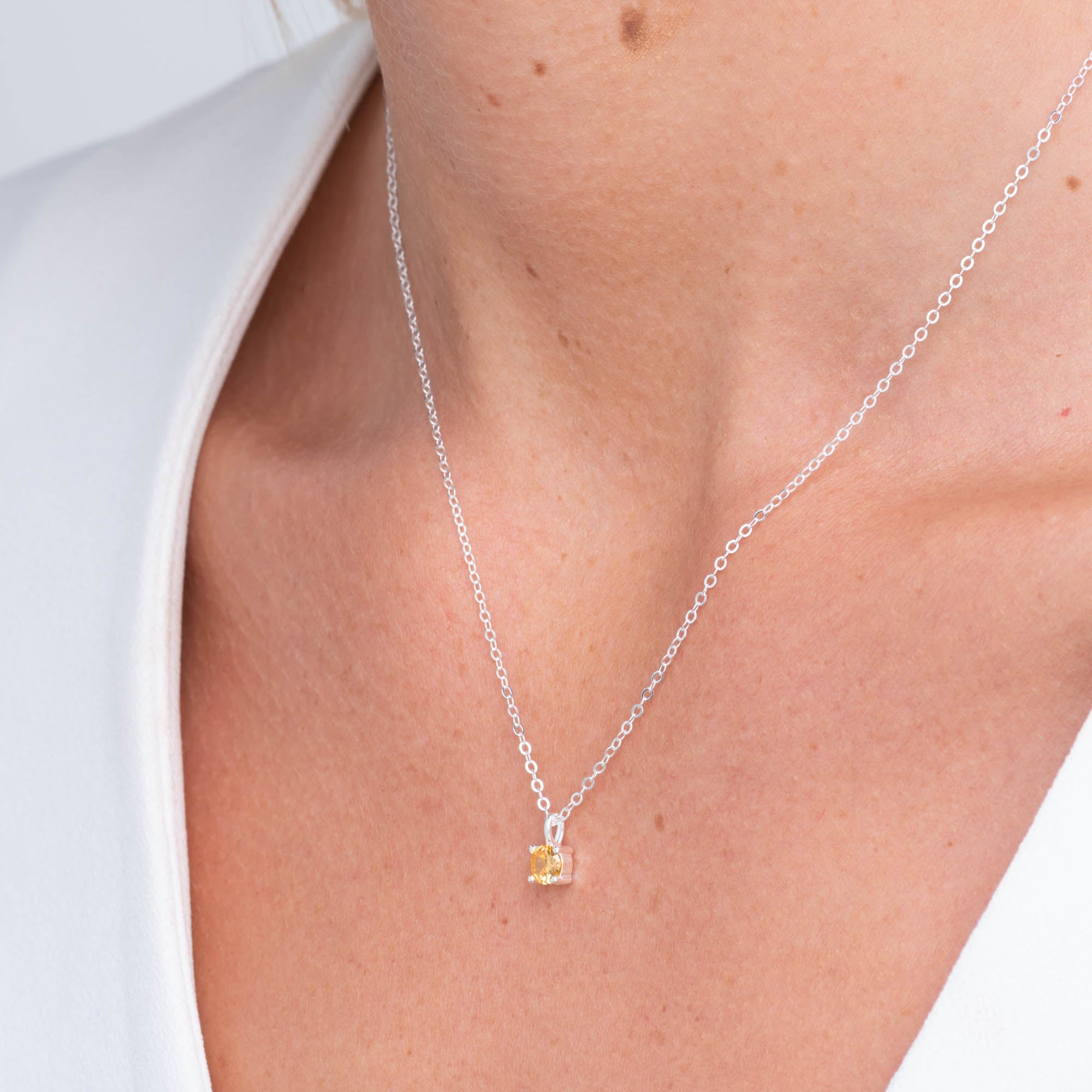 Classic Birthstone Necklace November