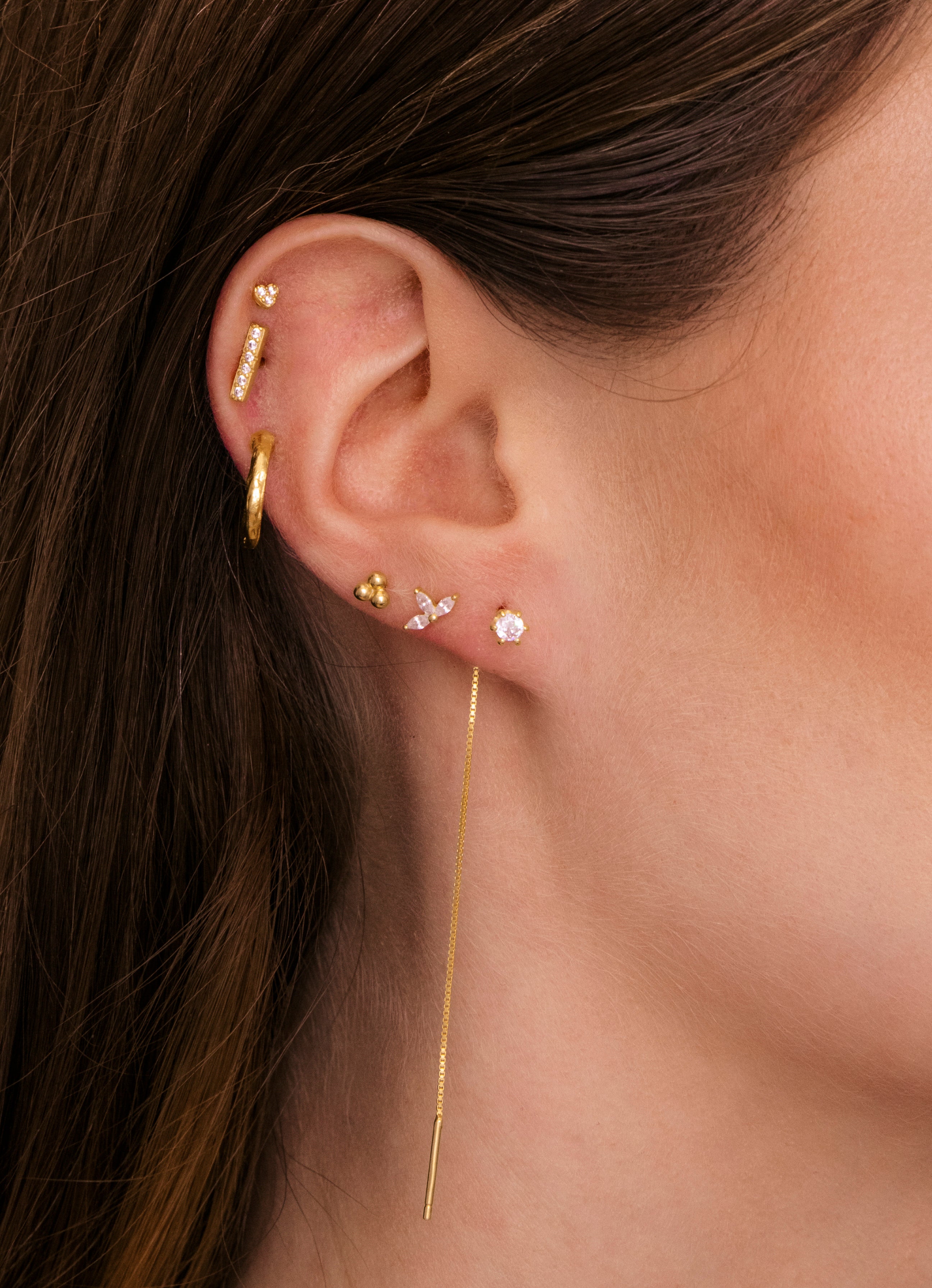 Sapphire Threader Earrings