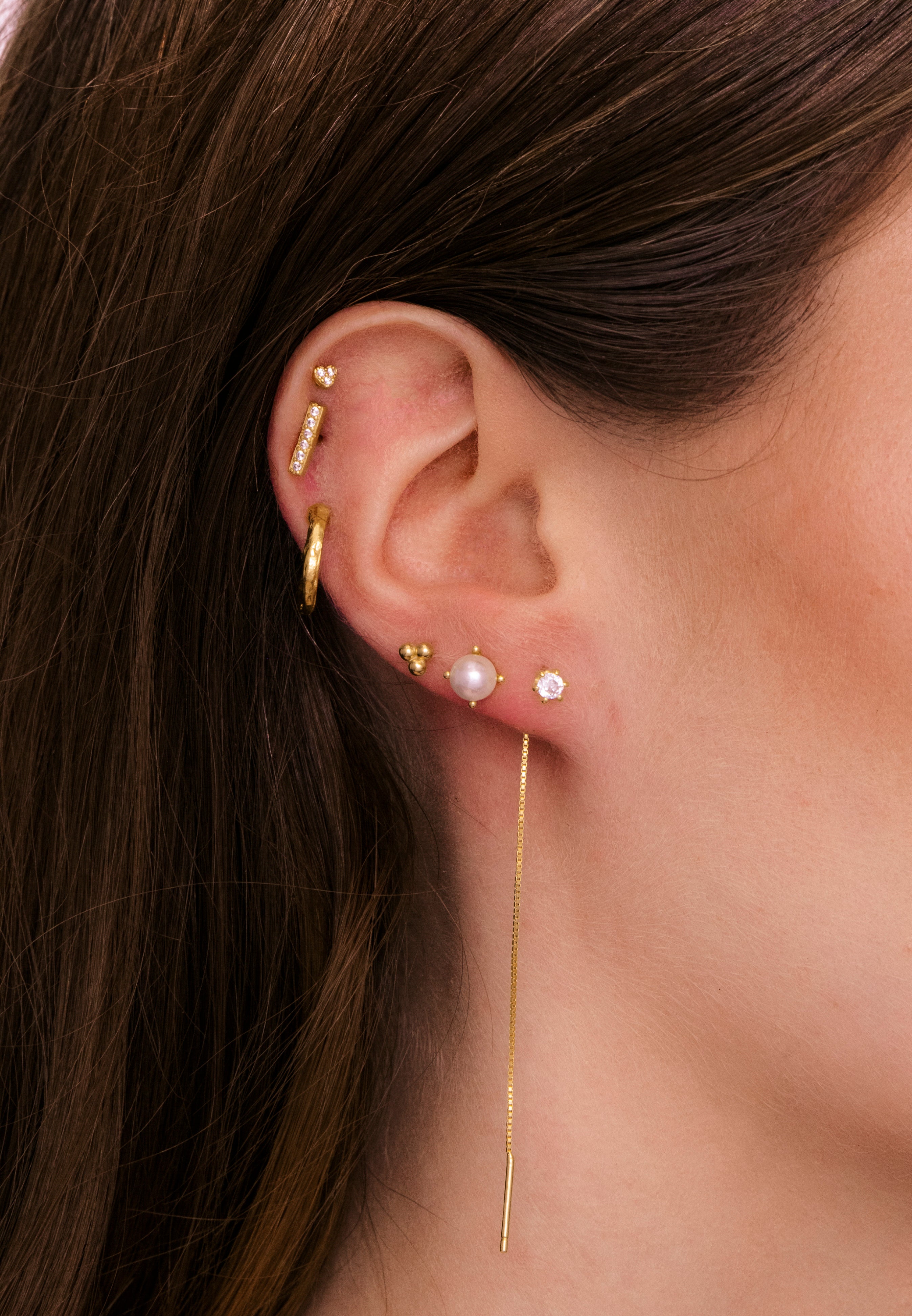 Sapphire Threader Earrings
