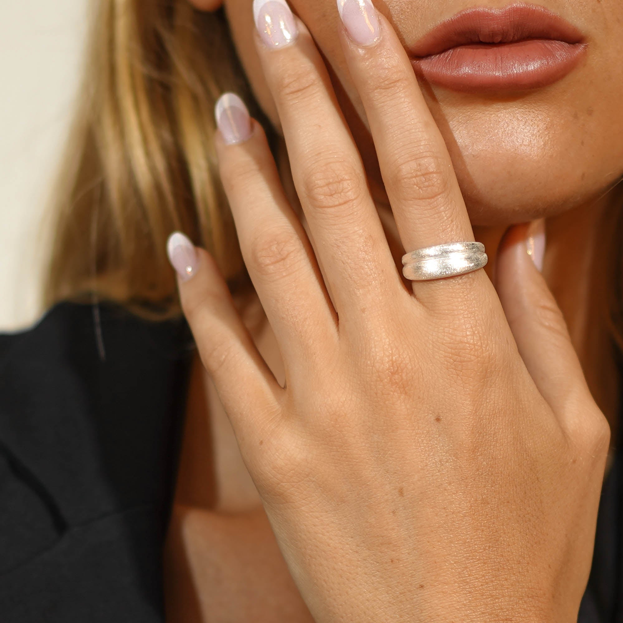 Double Dome Open Ring