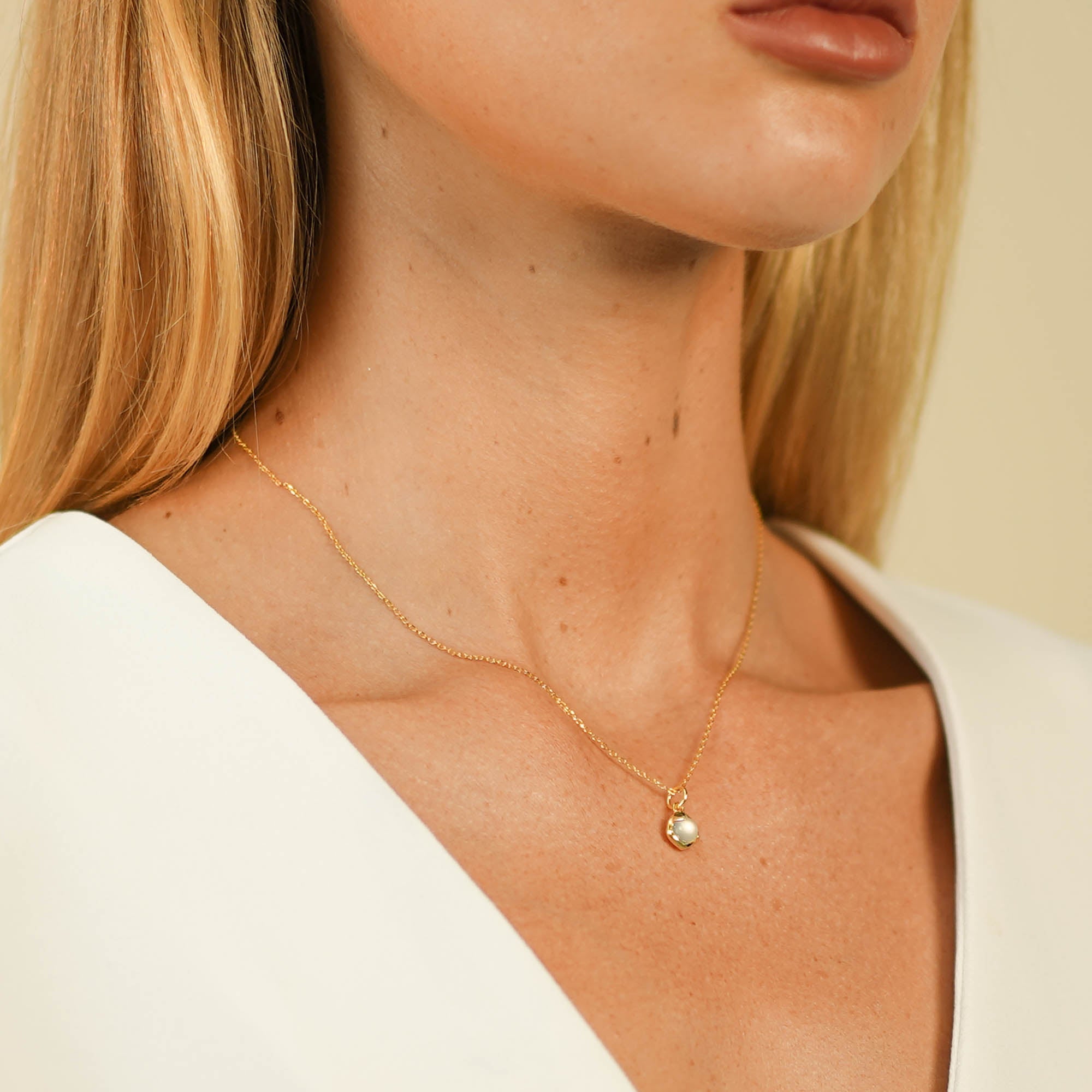 Moonstone Pendant Necklace