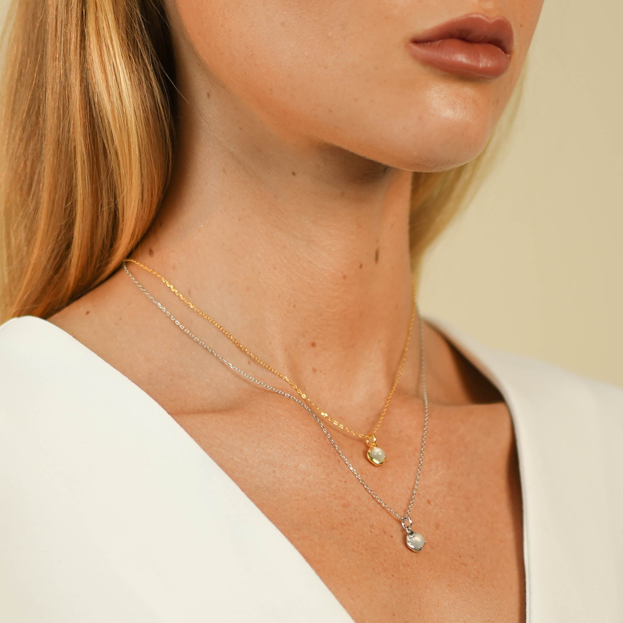 Moonstone Pendant Necklace