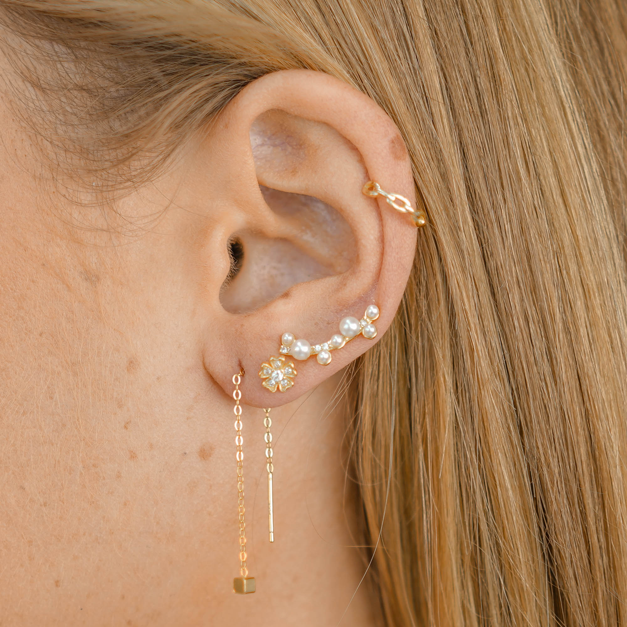 Square Threader Earrings