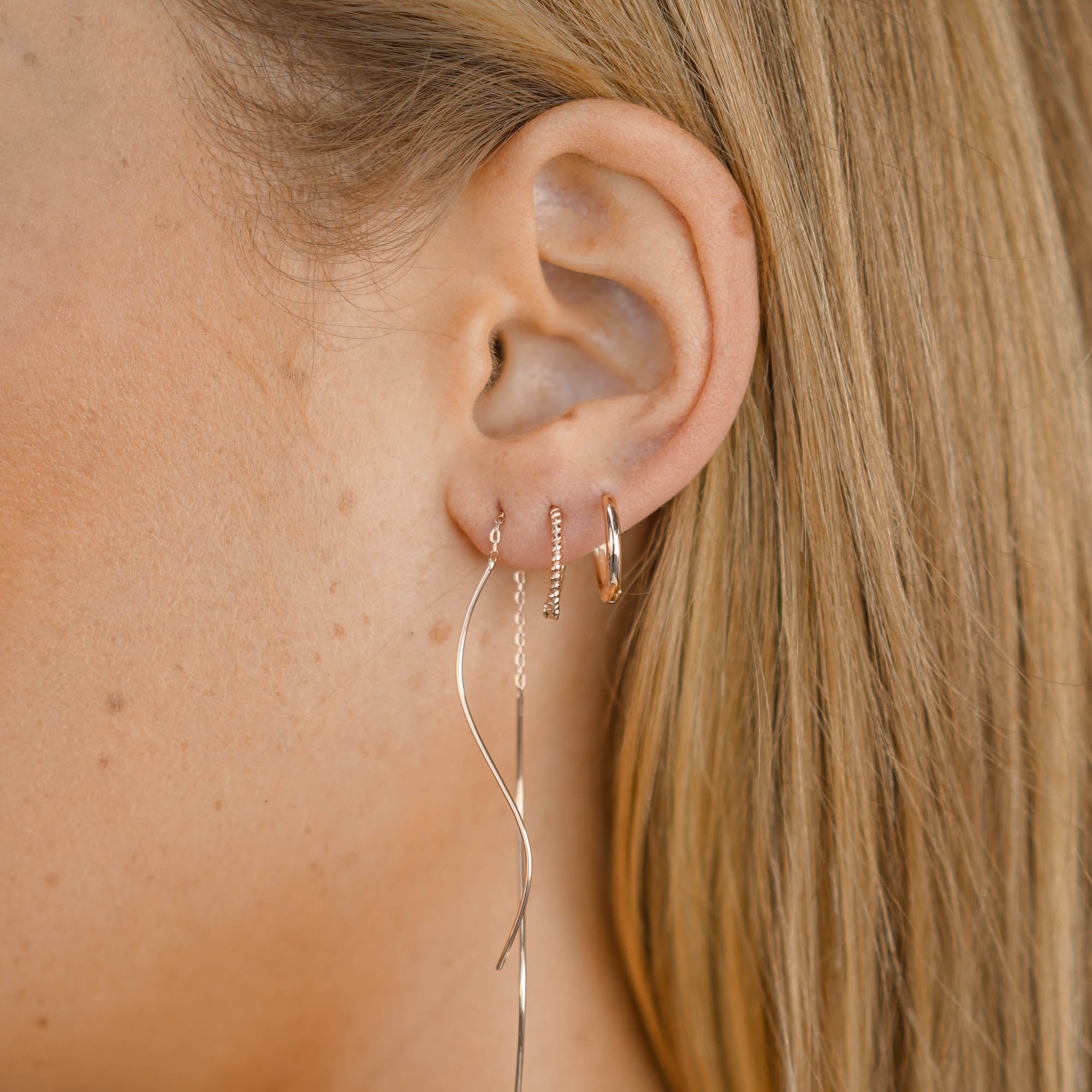 Swirl Threader Earrings