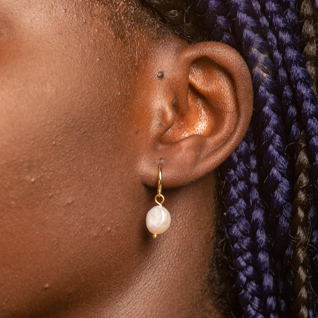 Pearl Hoop Earrings