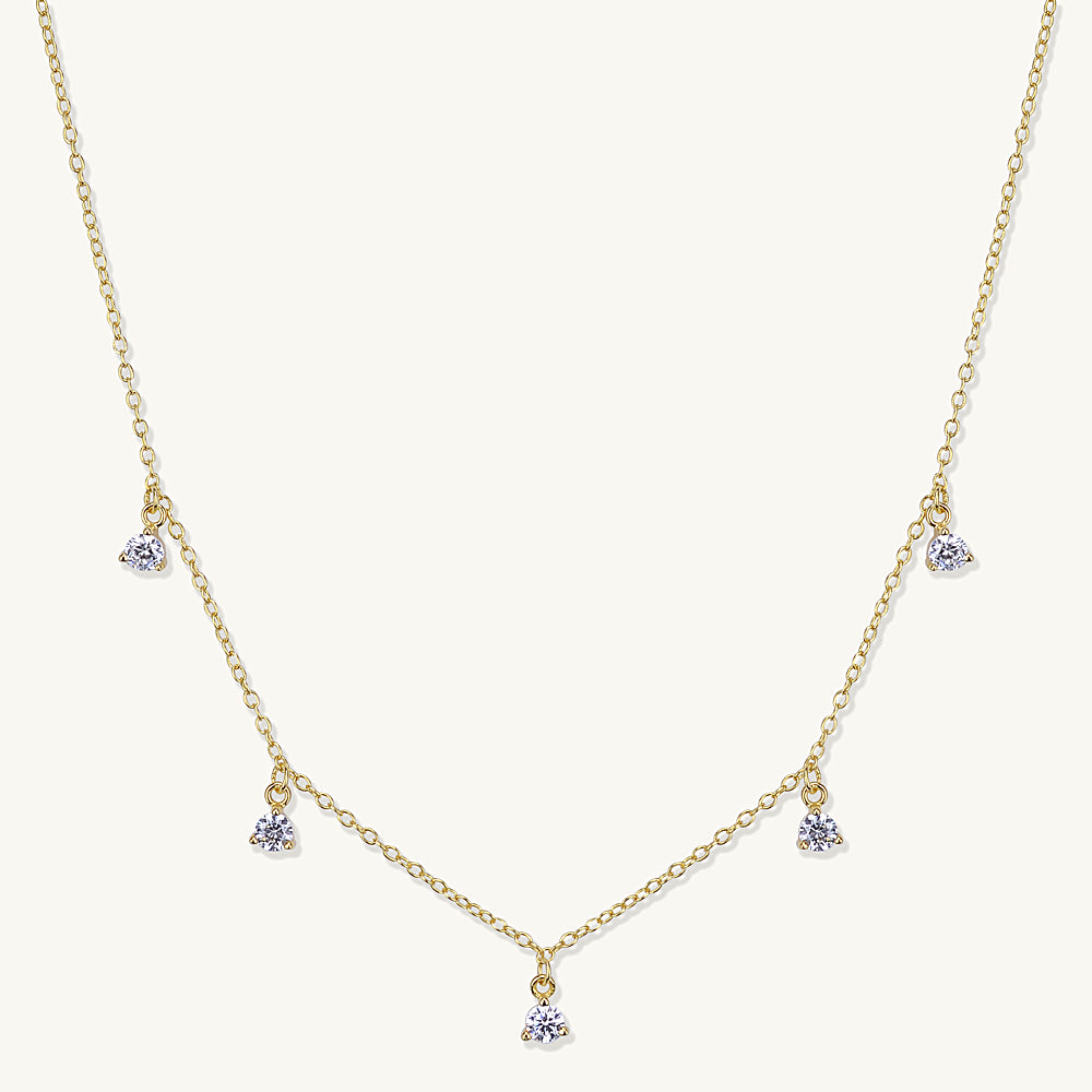 Sapphire Droplet Necklace