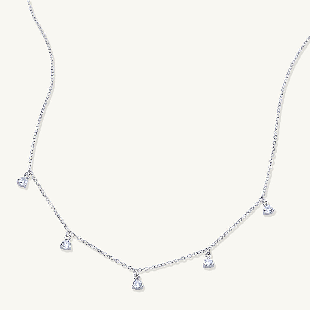 Sapphire Droplet Necklace