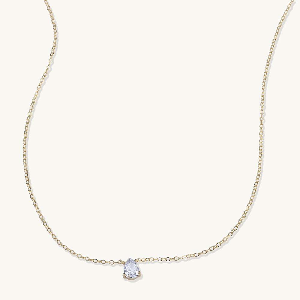 Birthstone Necklace April