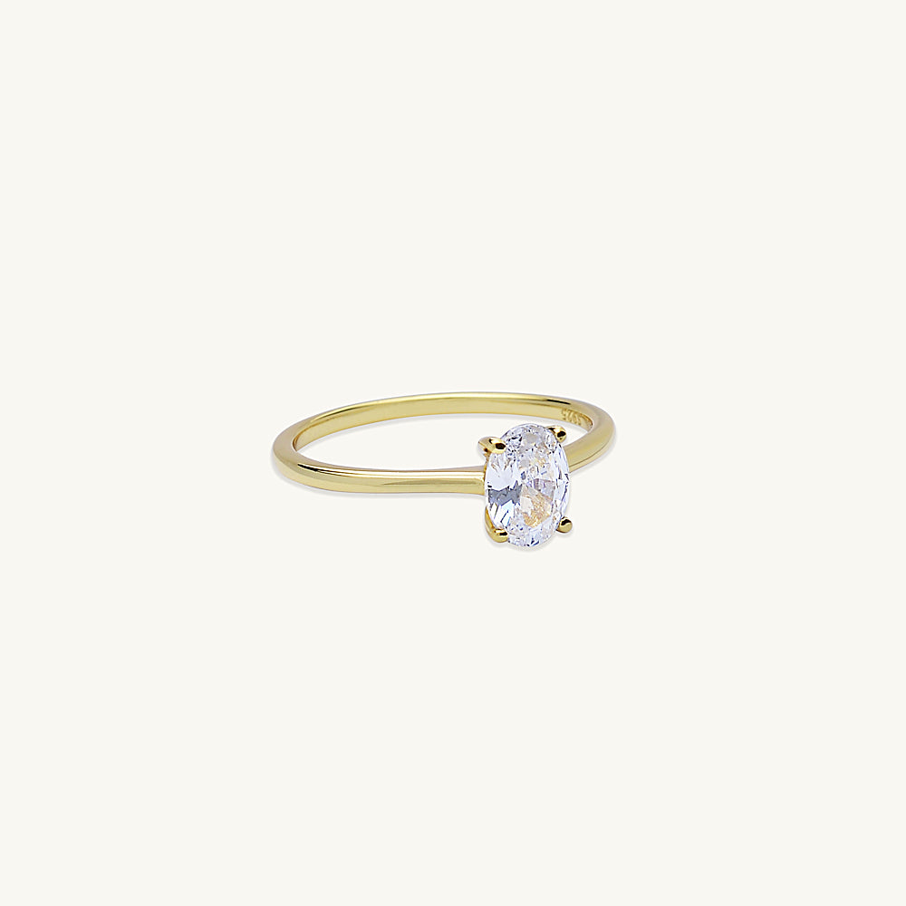 Oval Sapphire Band Ring