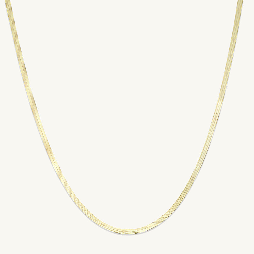 Classic Herringbone Chain Necklace