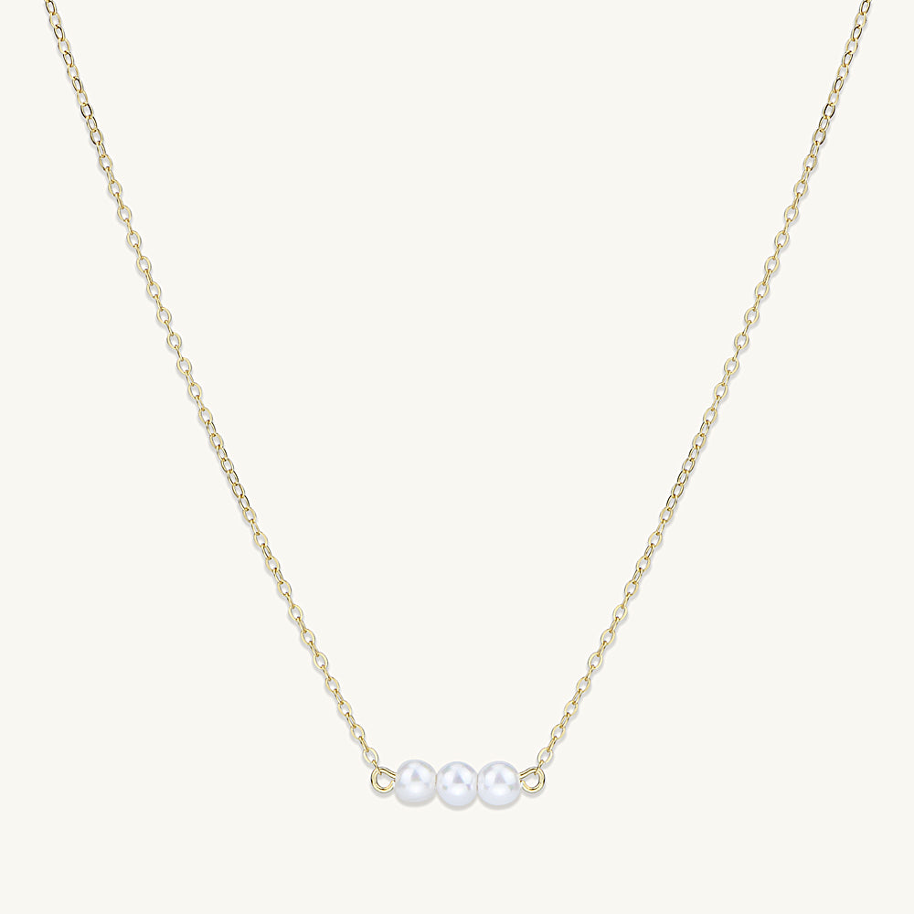Triple Freshwater Pearl Necklace