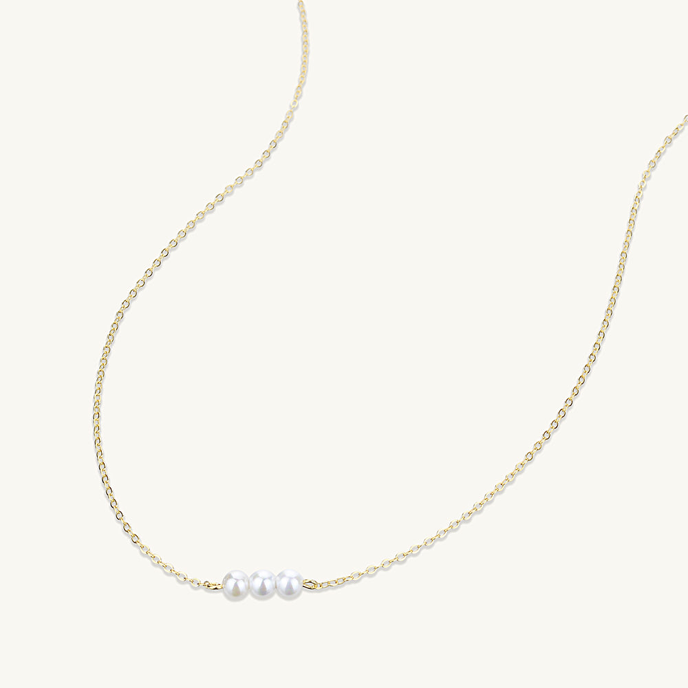 Triple Freshwater Pearl Necklace