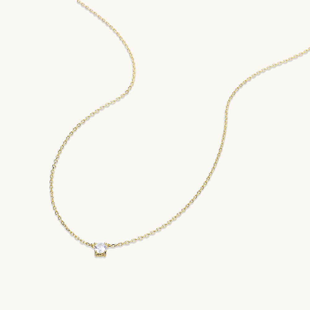 Round Sapphire Necklace