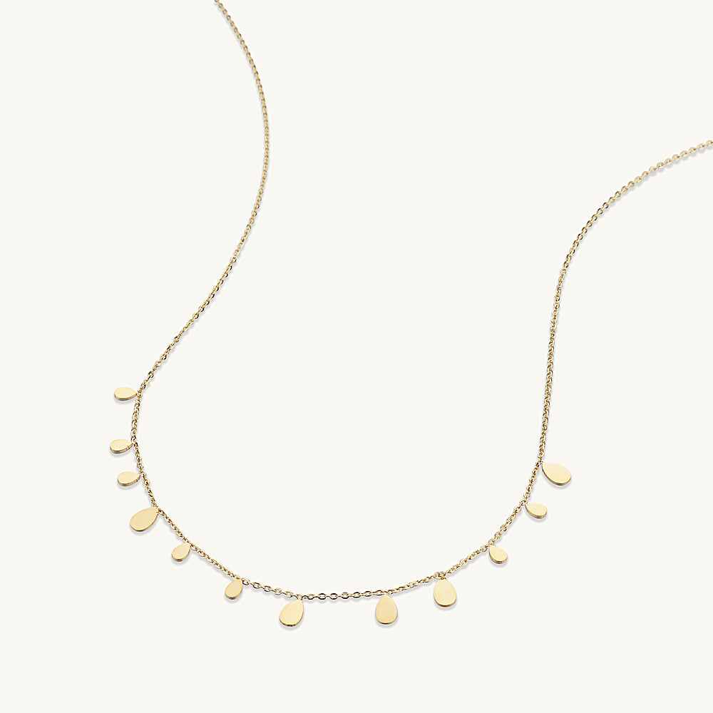 Raindrop Layering Chain Necklace