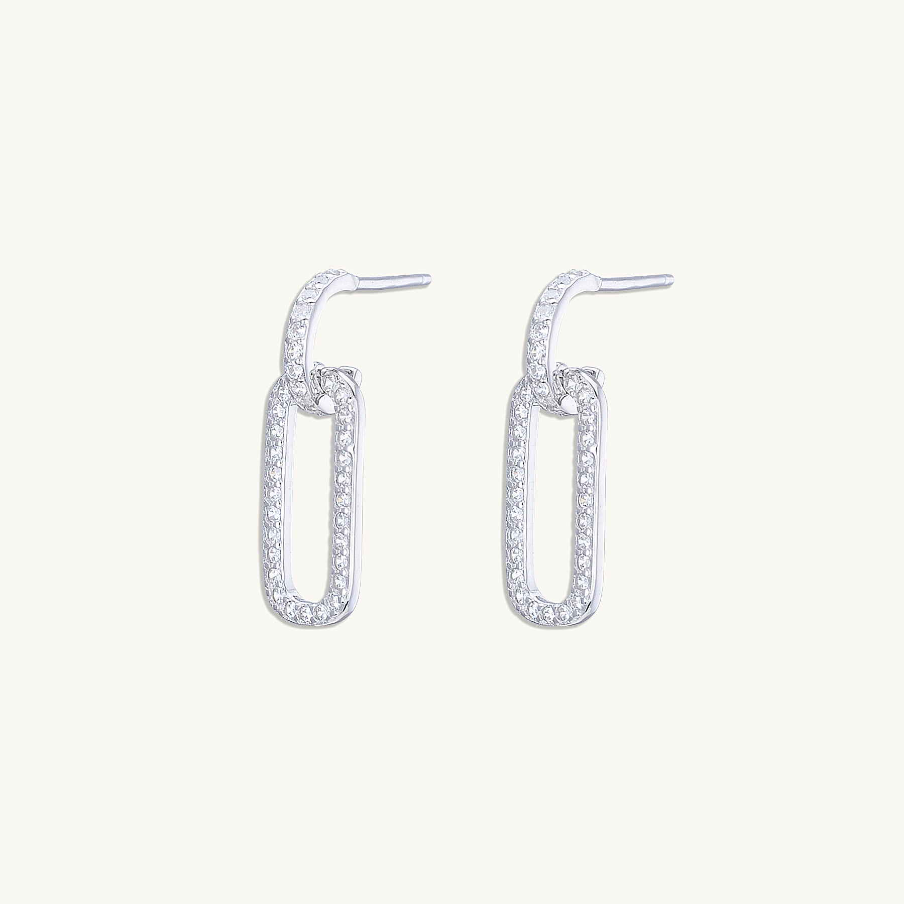 Interlocking Sapphire Earrings