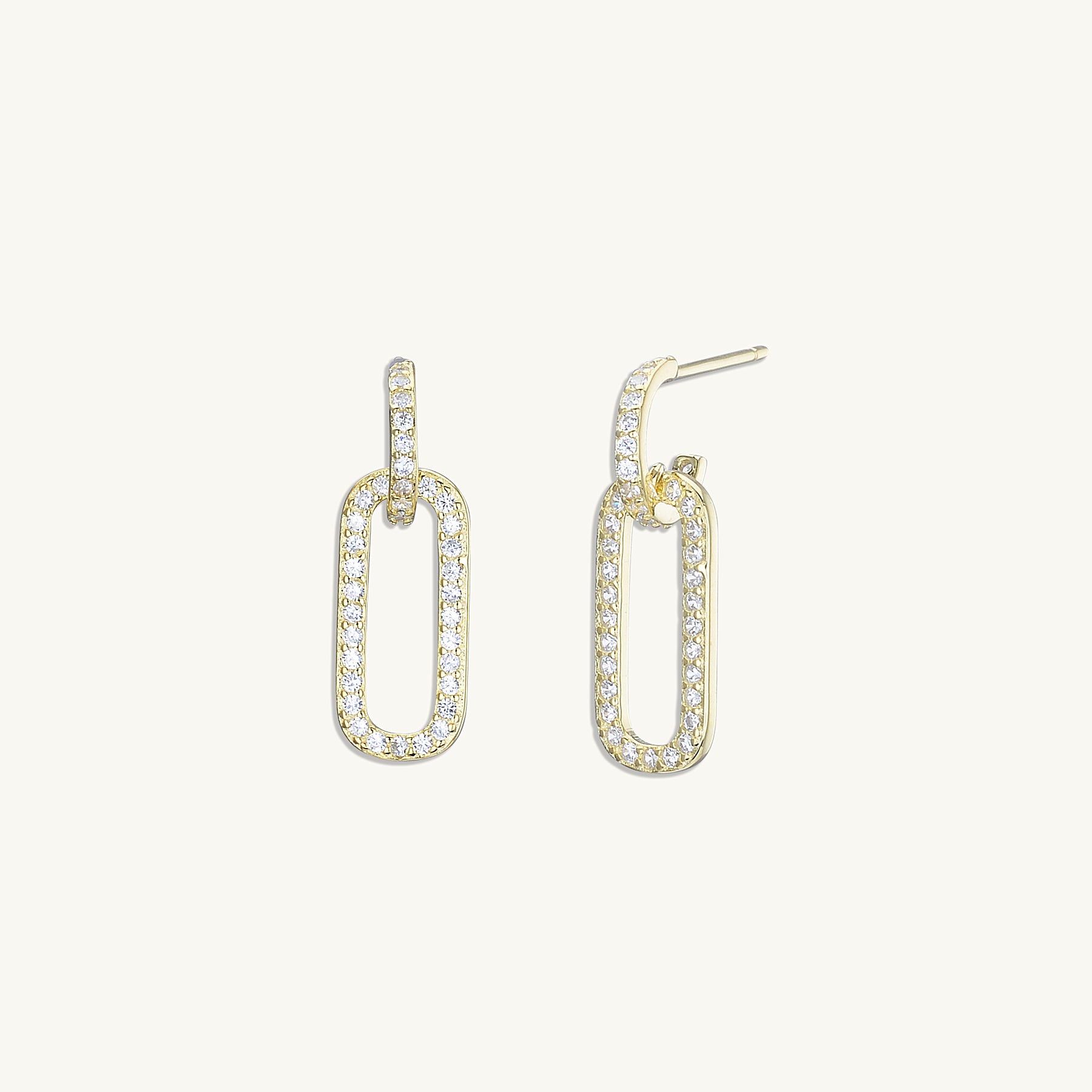 Interlocking Sapphire Earrings