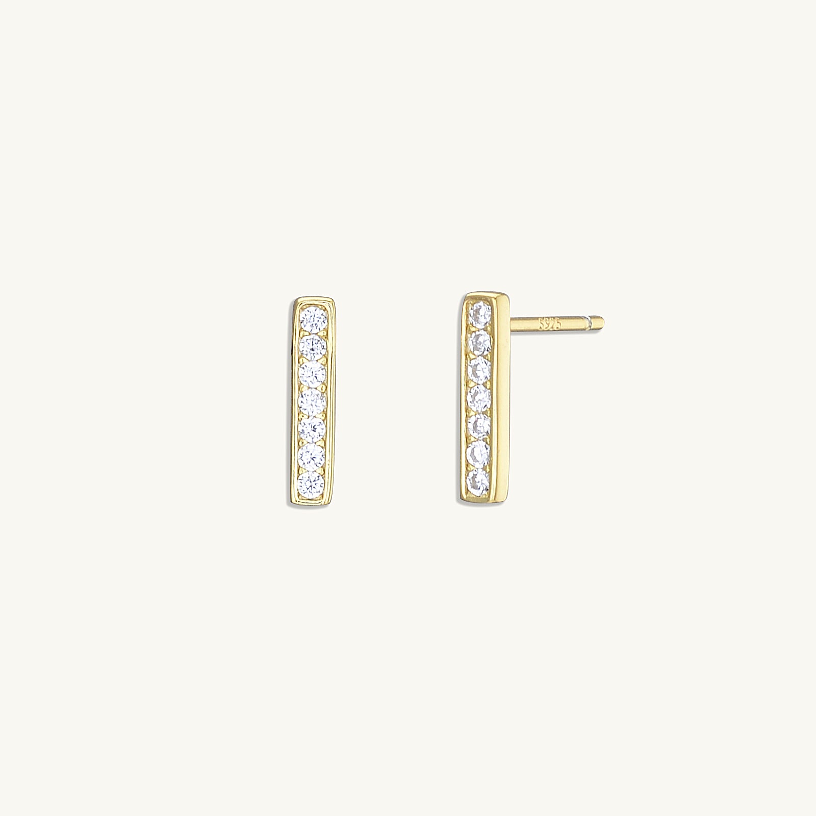 Bar Sapphire Earrings