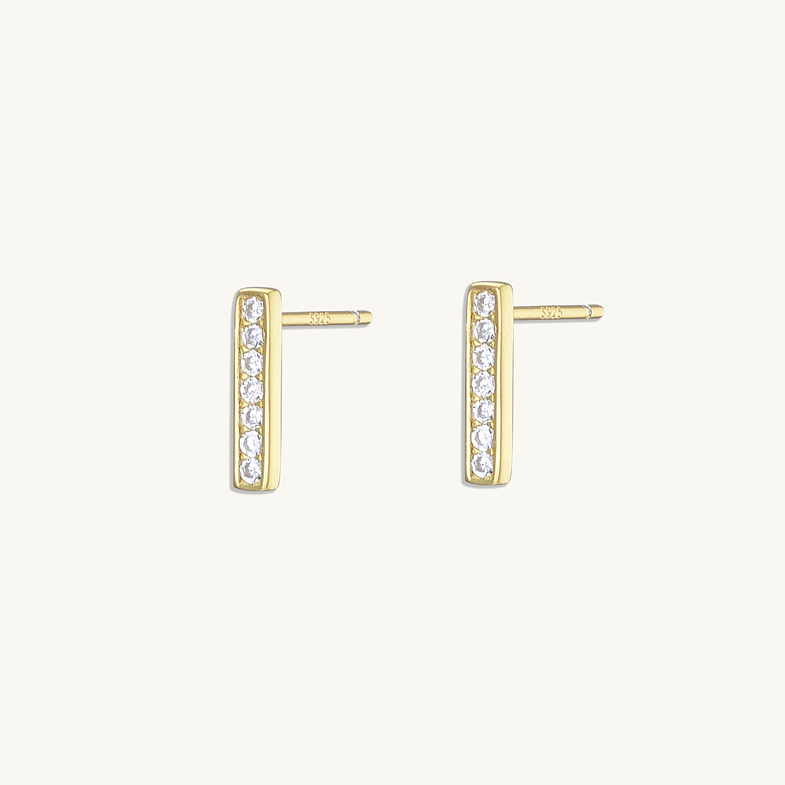 Bar Sapphire Earrings