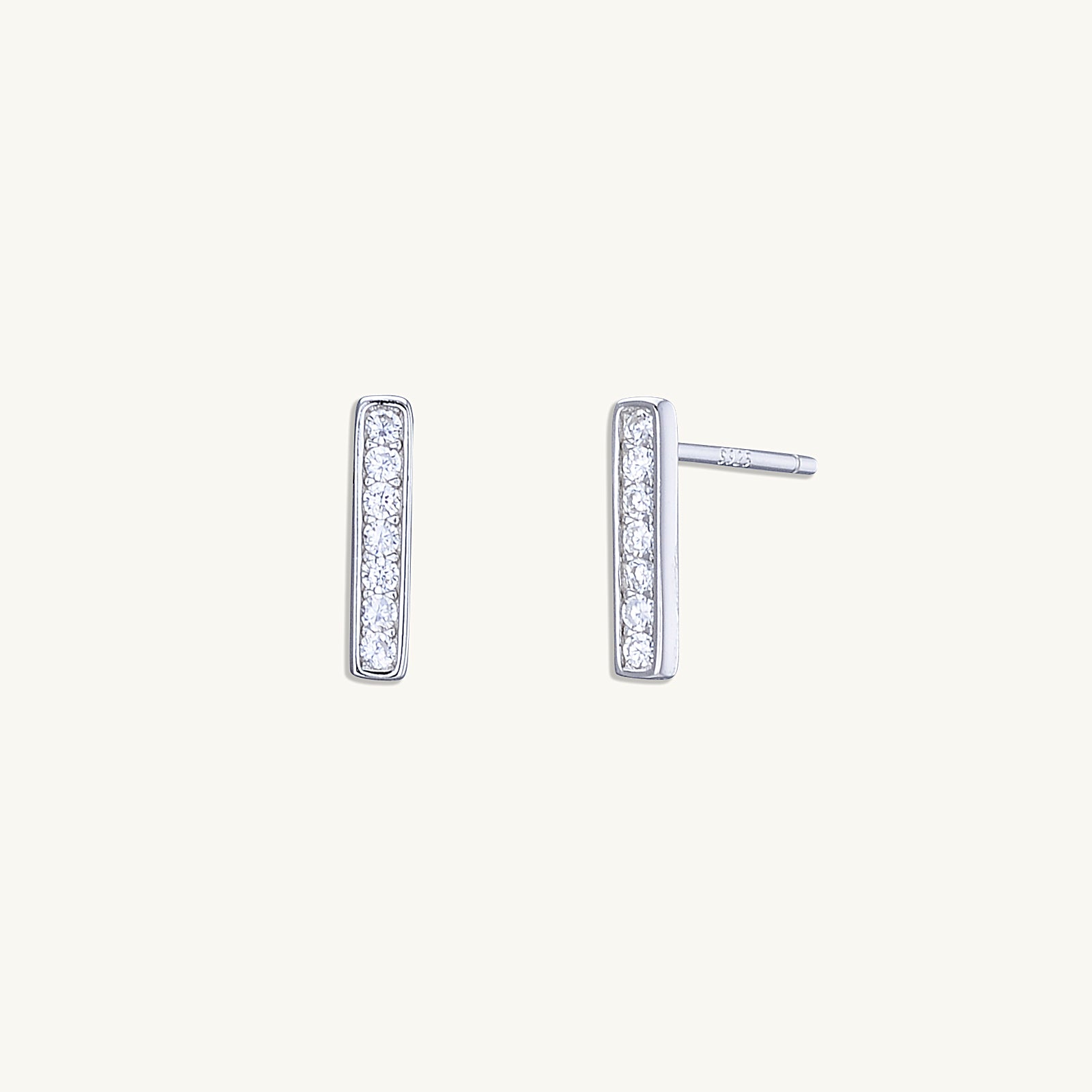 Bar Sapphire Earrings
