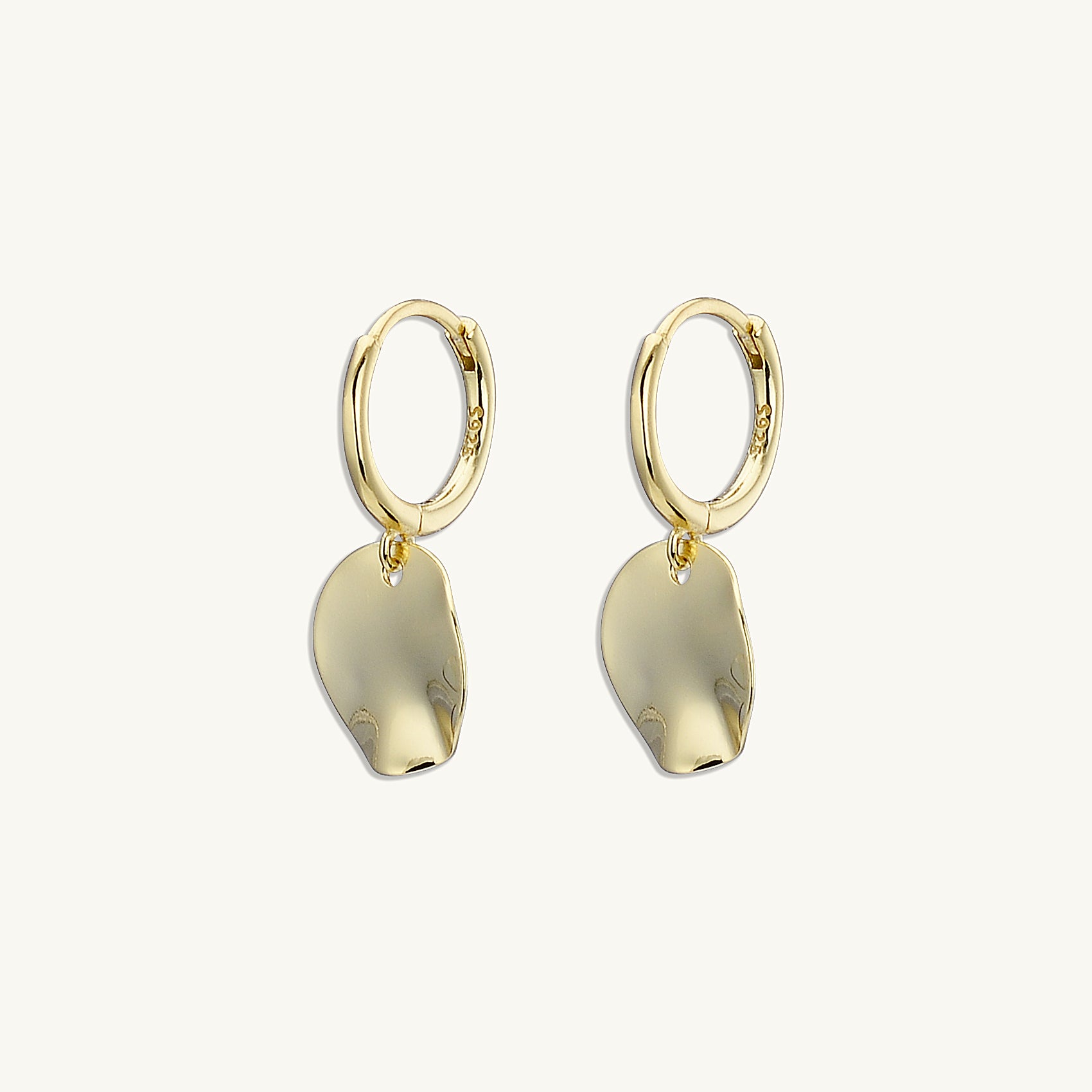 Hammered Disc Earrings