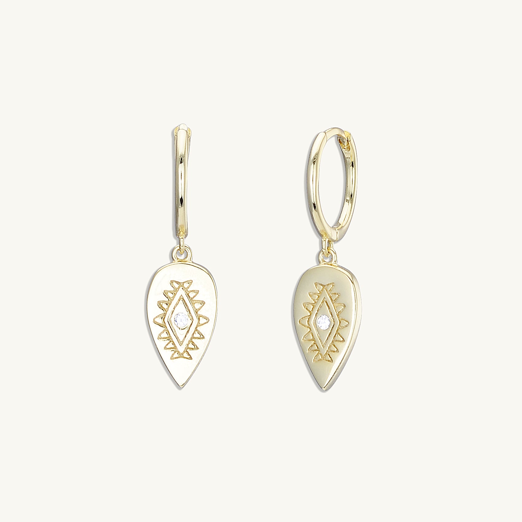 Boho Evil Eye Hoops
