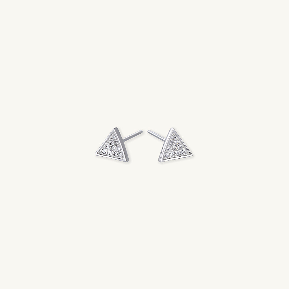 Triangle Sapphire Studs